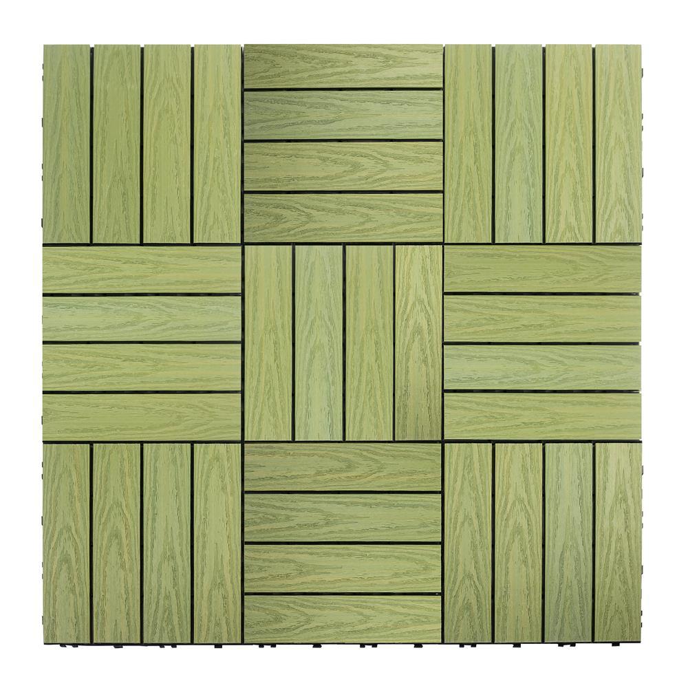 UltraShield Naturale Composite 12" x 12" Interlocking Deck Tile
