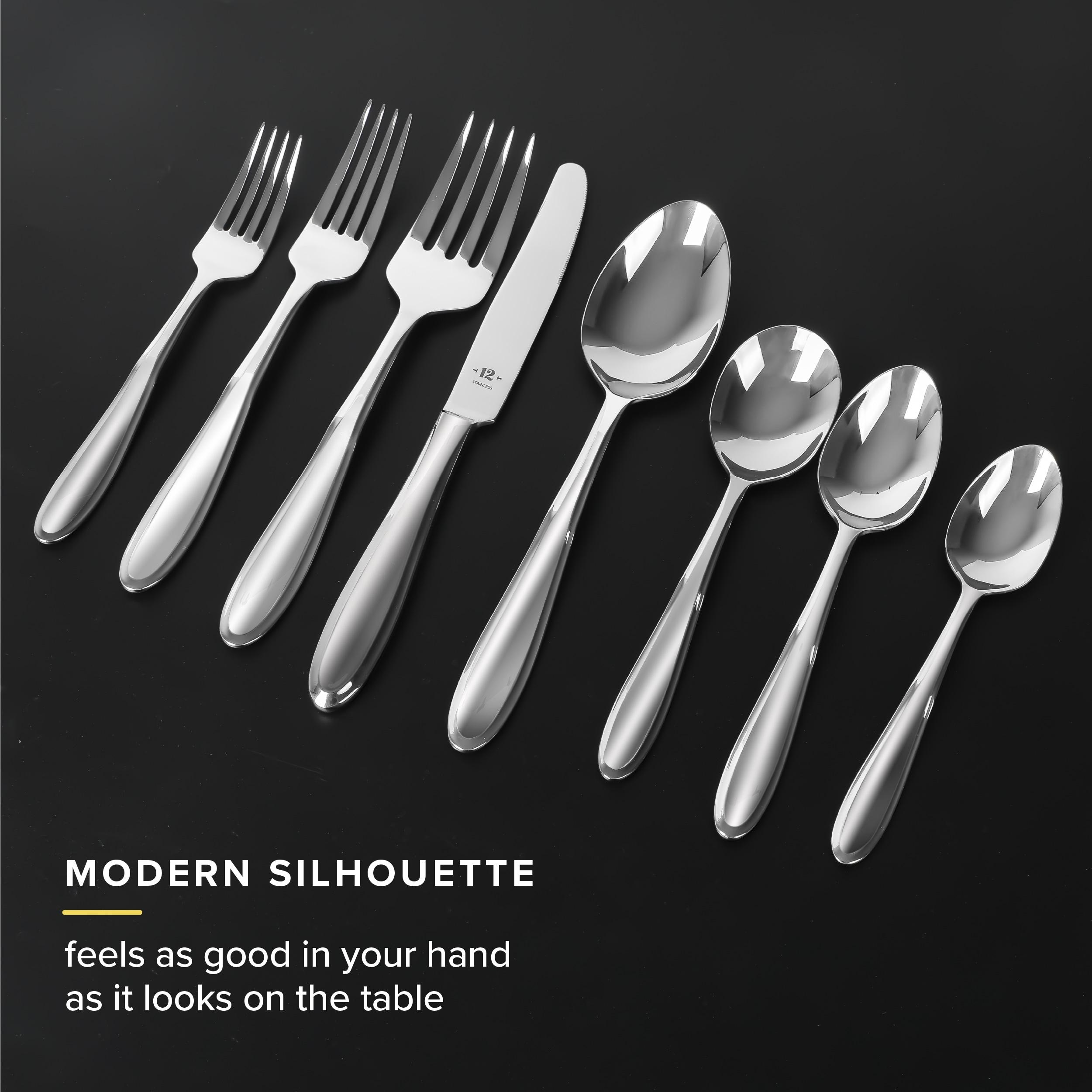 TABLE 12 Stainless Steel Flatware Set - Service for 4