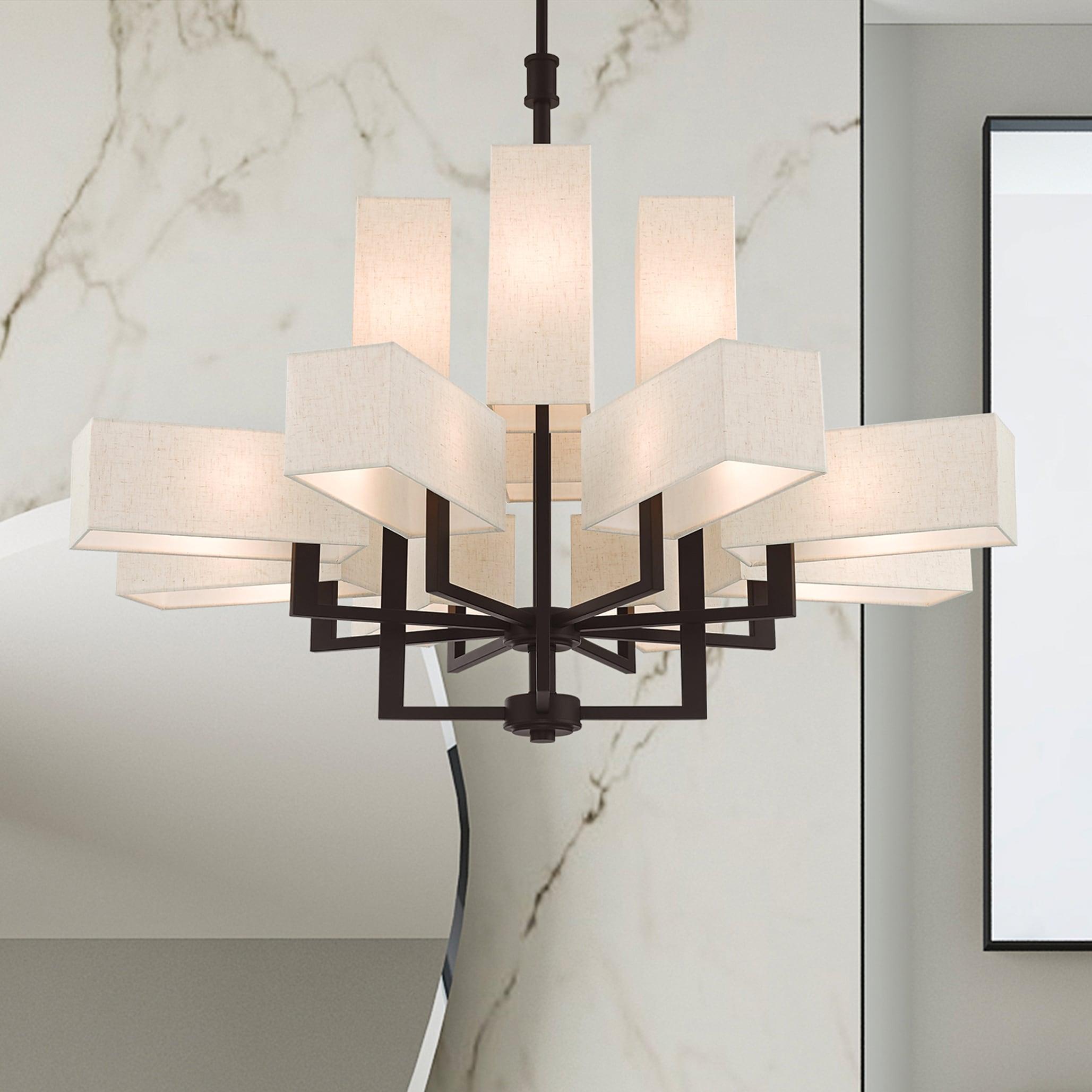 Livex Lighting Rubix 12 - Light Chandelier in  Bronze