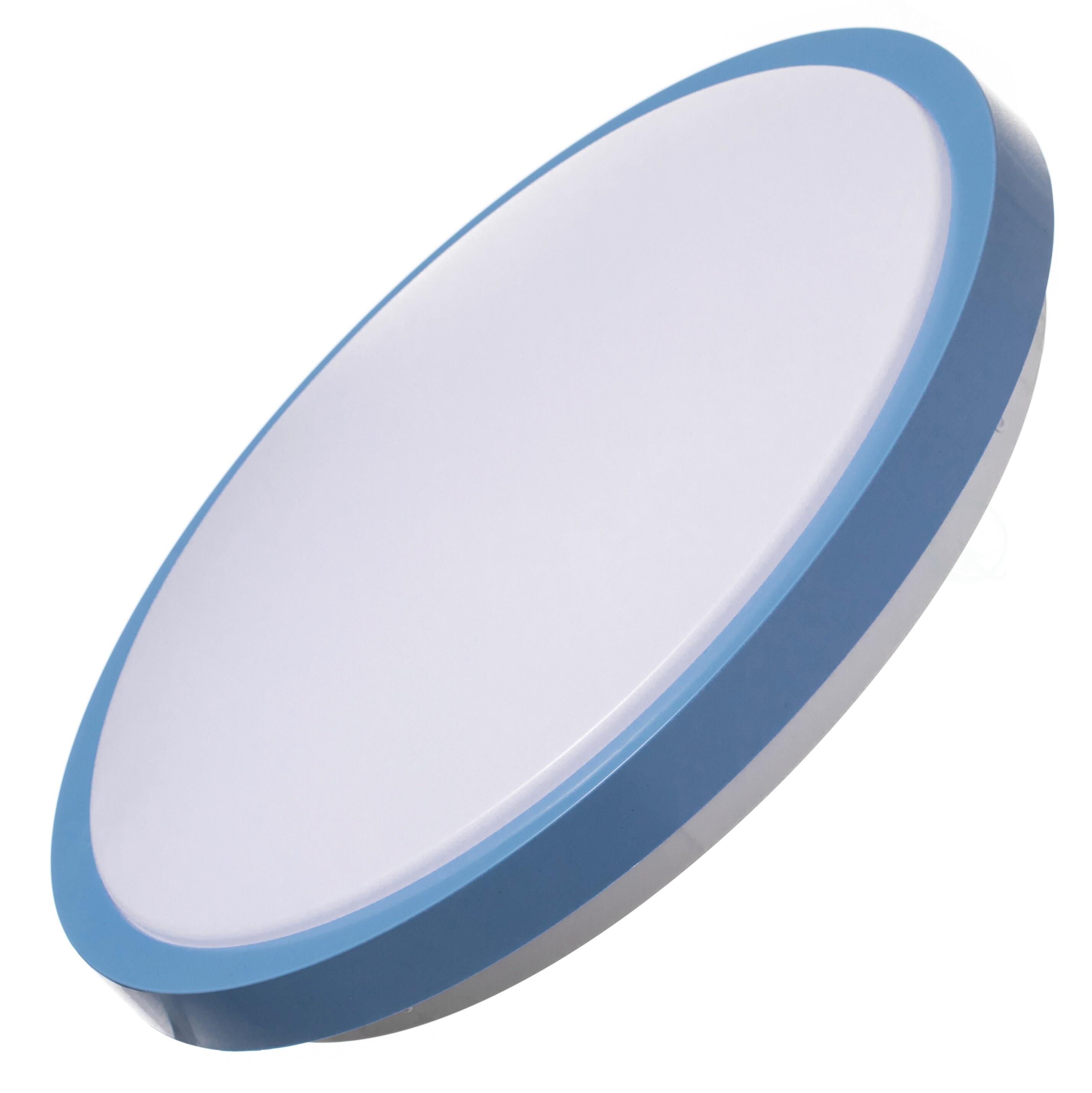 LED Ceiling Light Fixture Flush Mount Lighting, 6500K 30,000 Hour Lifetime 15 in. Blue 36W