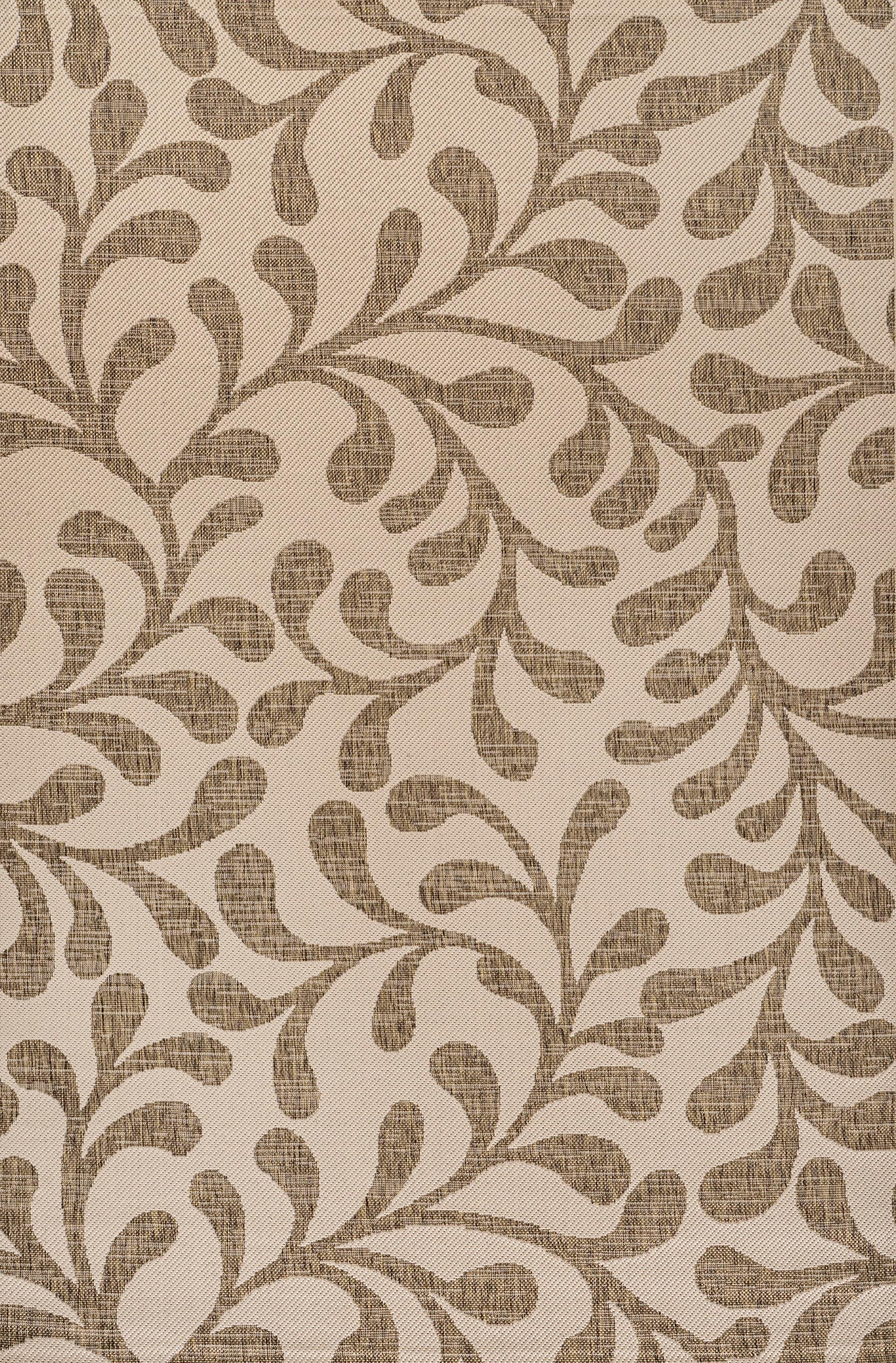 3'x5' Vine All Over Indoor/Outdoor Area Rug, Brown/Beige - JONATHAN Y