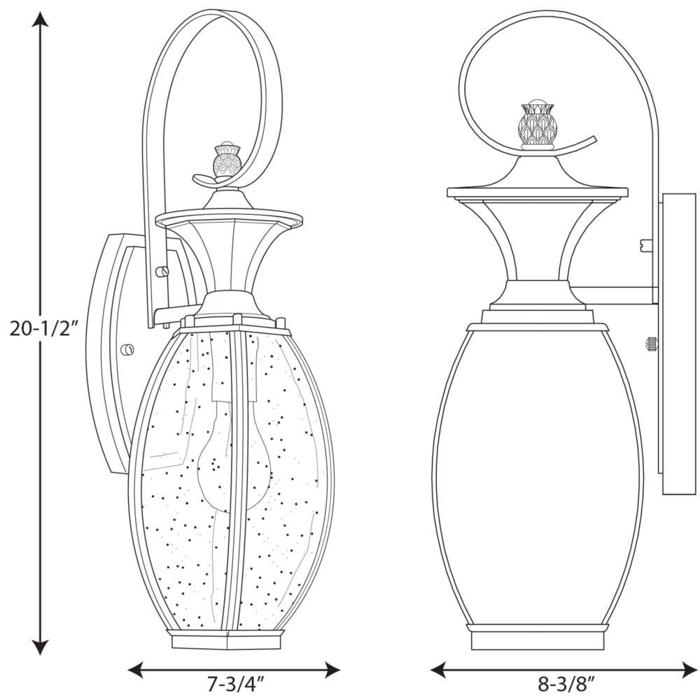 River Place Collection One-Light Small Wall Lantern