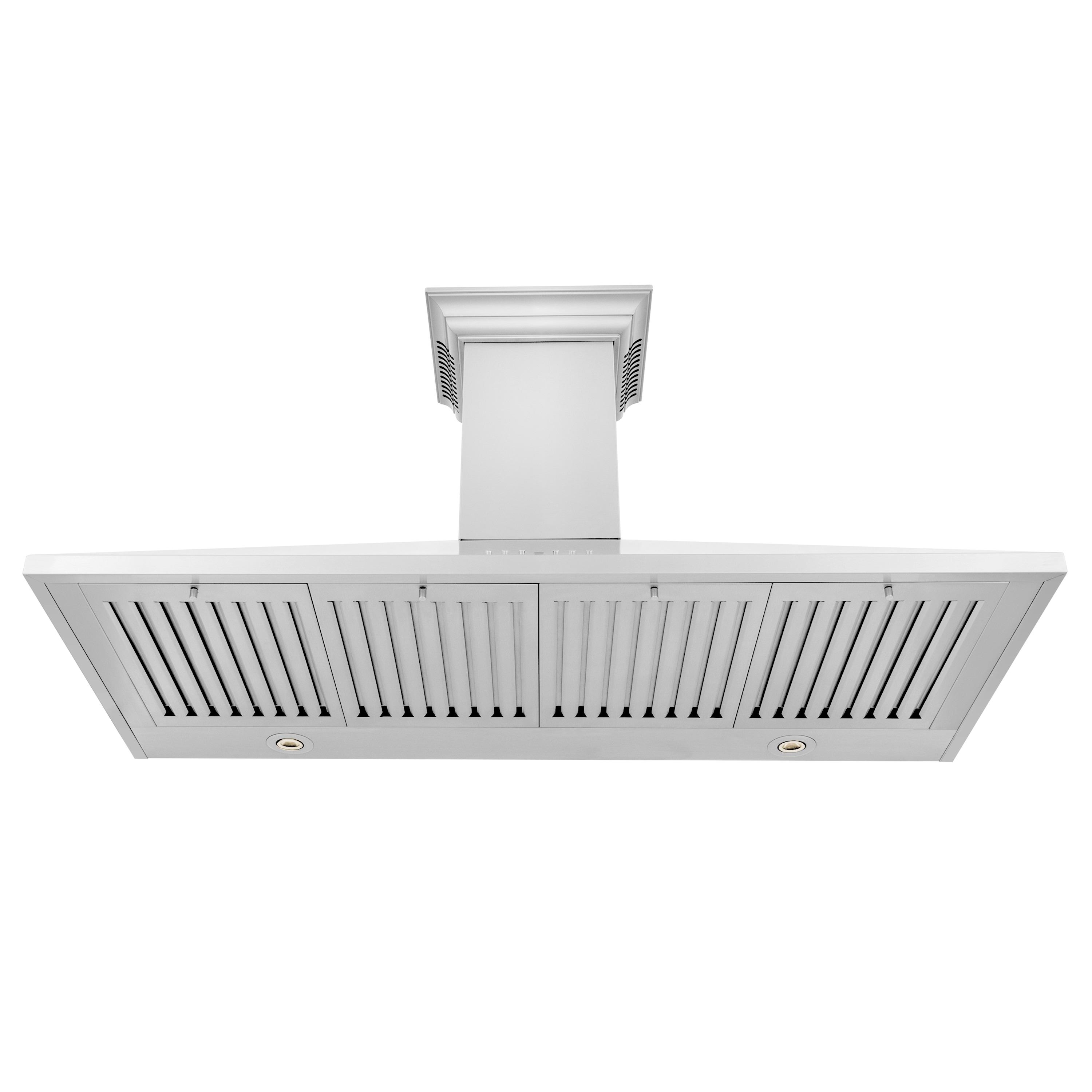ZLINE 48 in. ZLINE CrownSound™Ducted Vent Wall Mount Range Hood in Stainless Steel W/ Bluetooth Speakers (KL2CRN-BT-48)