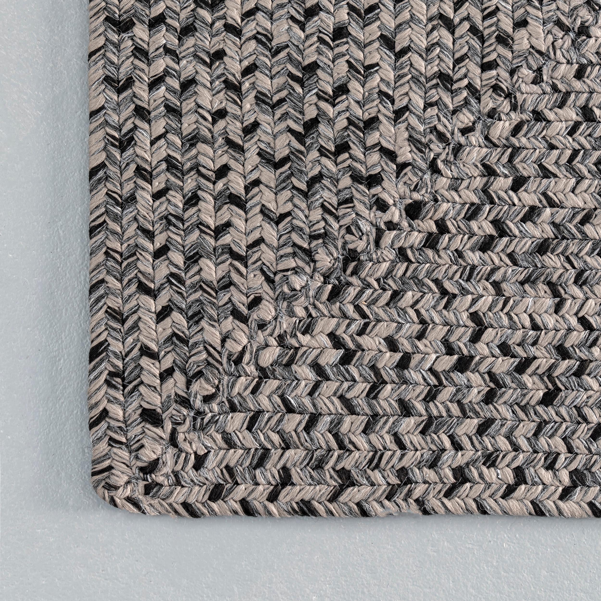 Nuloom Jayda Braided Gradience Indoor/Outdoor Outdoor - Charcoal 5' x 8'