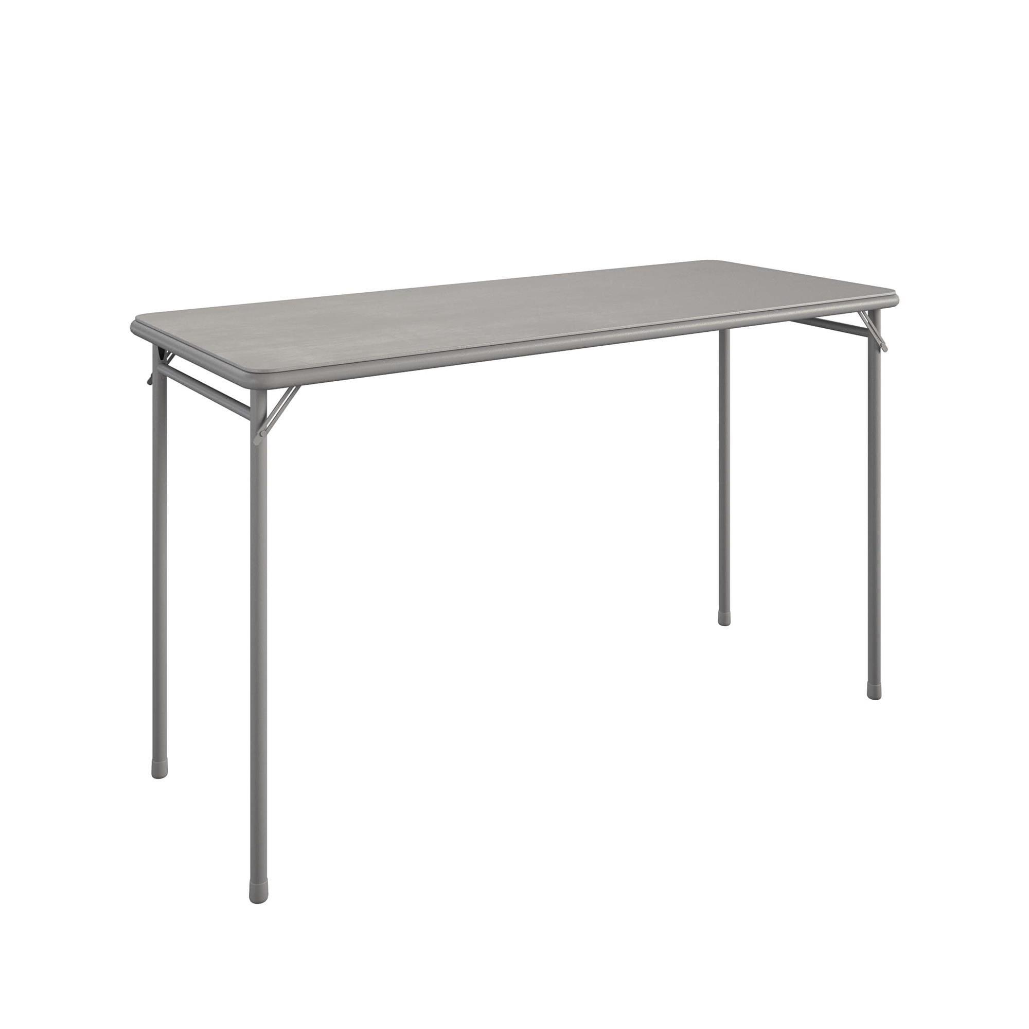 COSCO 20" x 48" Vinyl Top Serving Folding Table