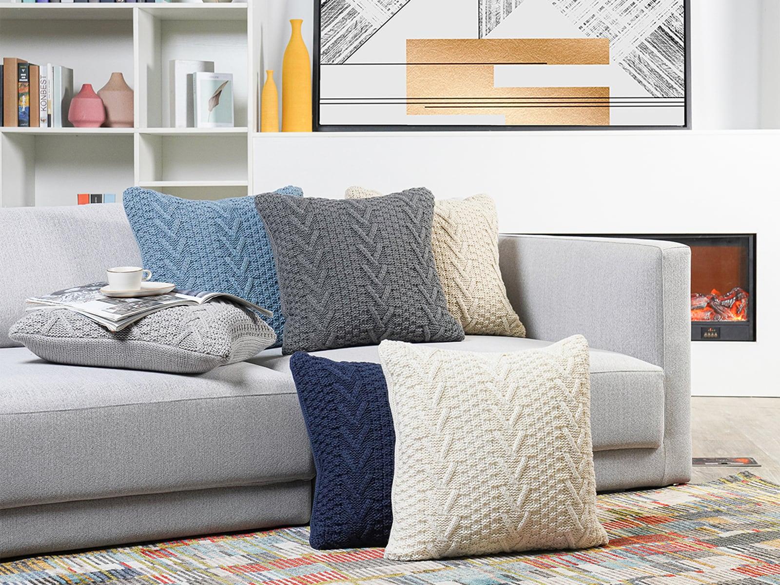 EverGrace Ratree Chunky Reversible Throw Pillow