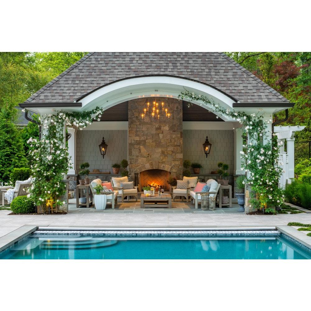 Vineyard 74" Wide Outdoor Patio Sofa with Revolution Cushions