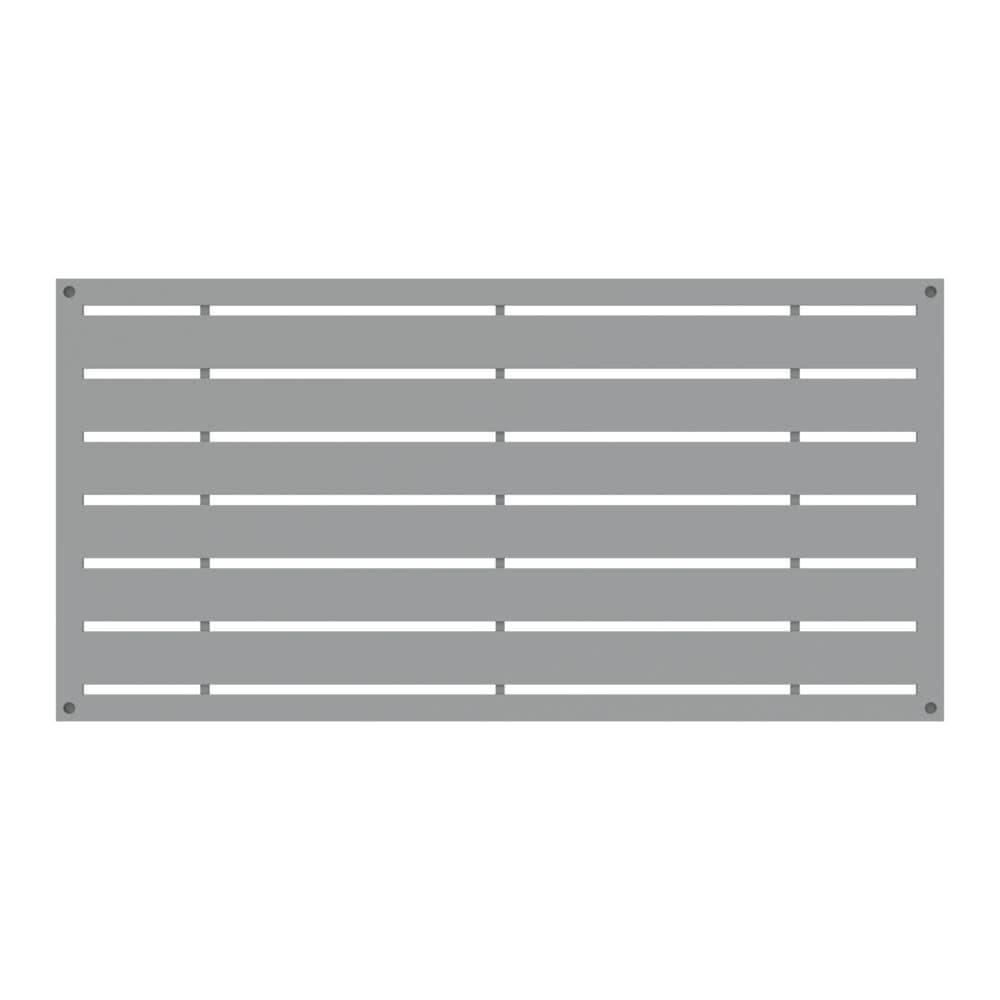 Boardwalk Gray Polypropylene Decorative Screen Panel, 2-ft x 4-ft