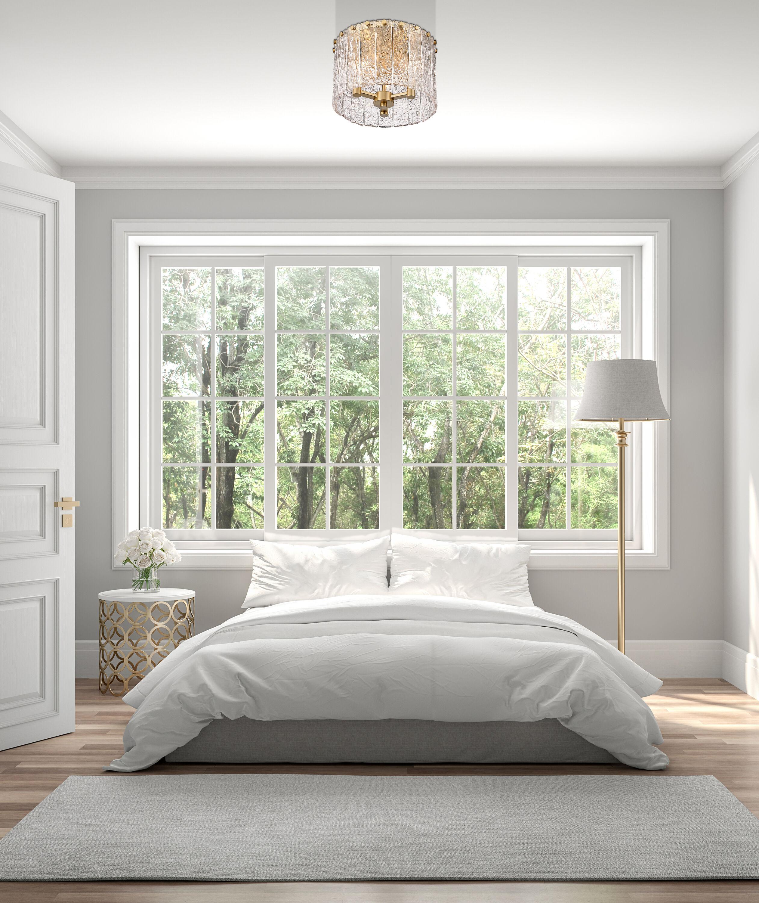 Z-Lite Glacier 3 - Light Flush Mount in  Modern Gold