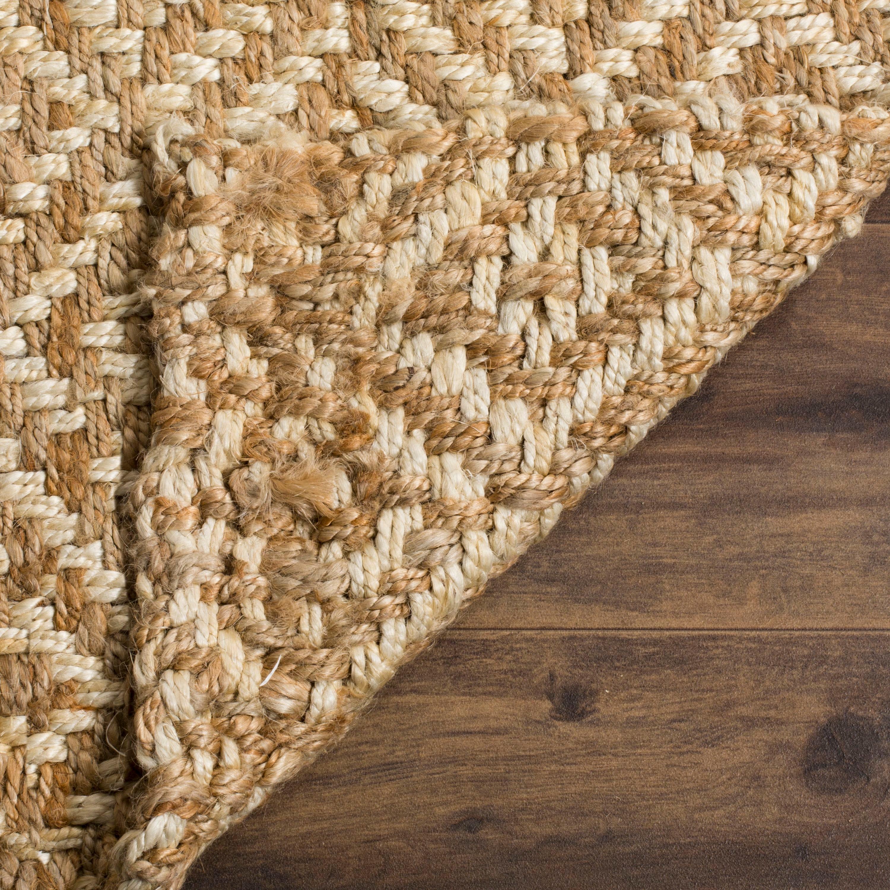 Natural Fiber NF261 Hand Woven Indoor Area Rug - Ivory/Natural - 6'x6' - Safavieh