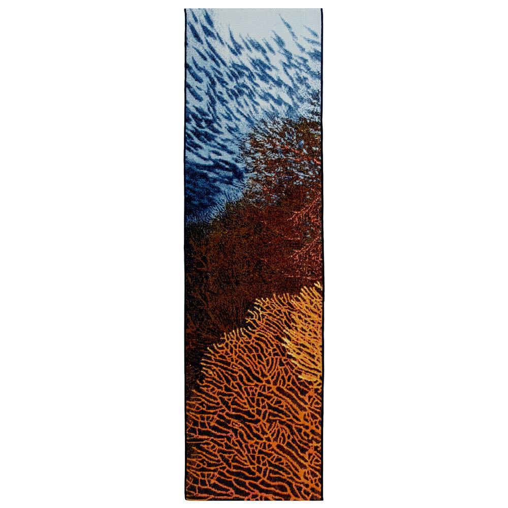 Liora Manne Marina Coral Indoor/Outdoor Rug Ocean 1'11" x 7'6"