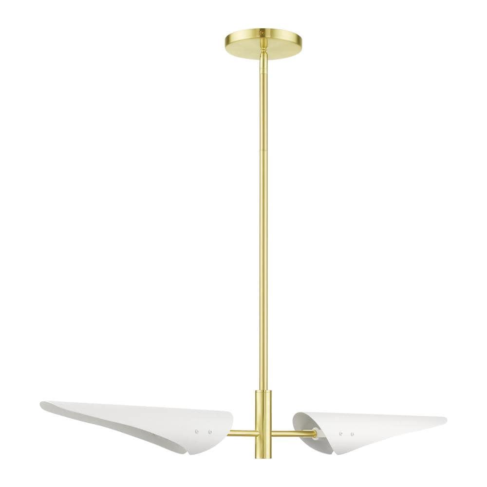 Livex Lighting Capistrano 2 - Light Chandelier in  Satin Brass
