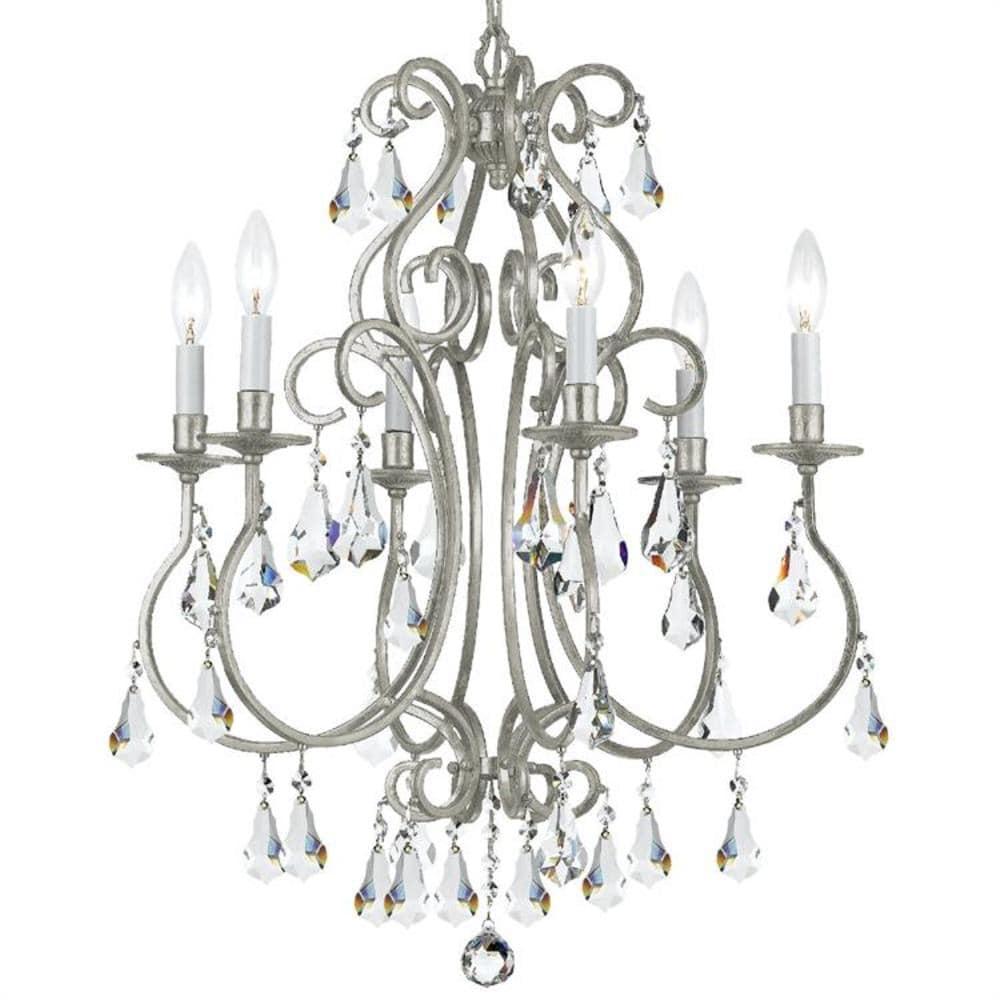 Crystorama Lighting Ashton 6 - Light Chandelier in  Olde Silver
