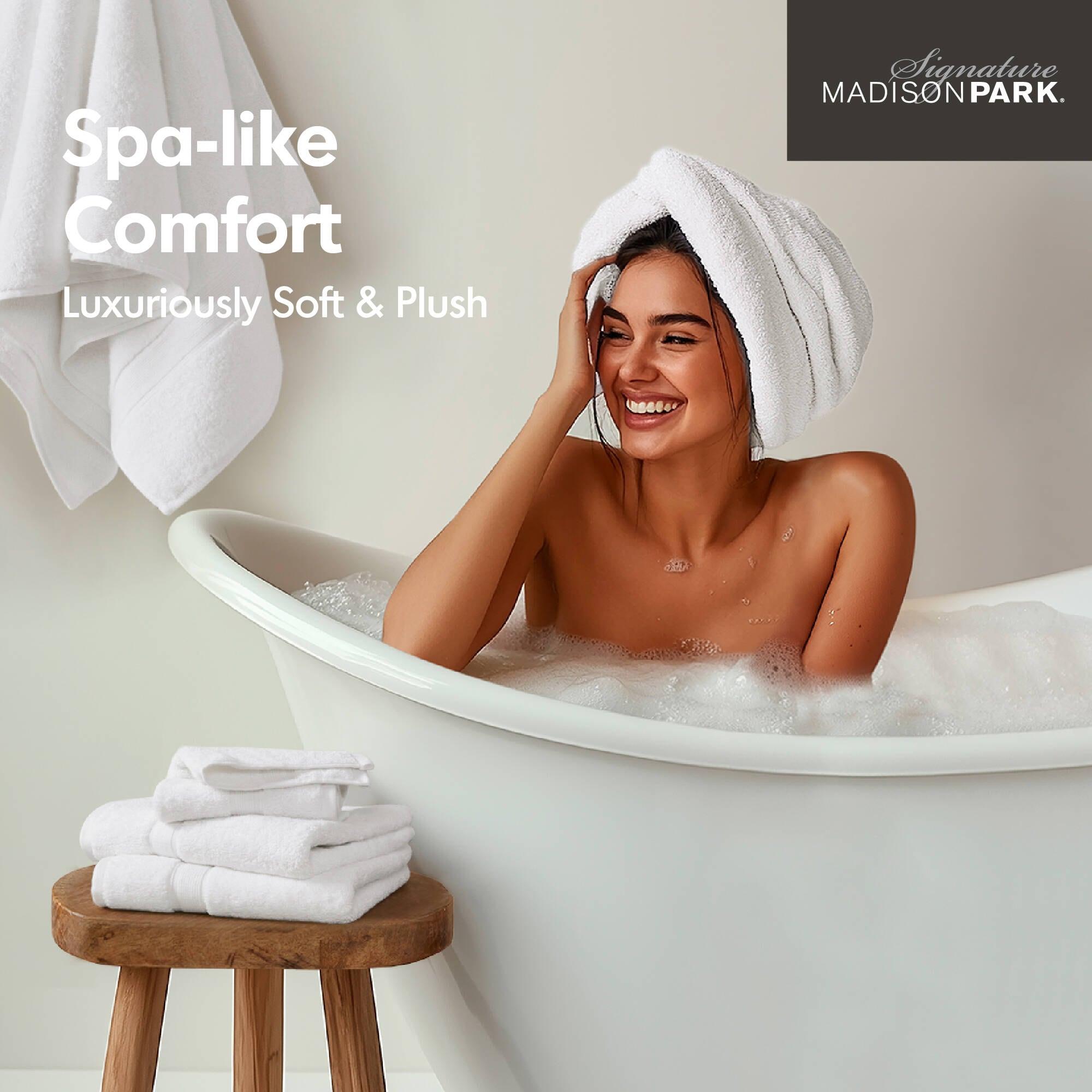Madison Park Signature 800GSM 100% Cotton Bath Sheet 2 Piece Set (Set of 2)