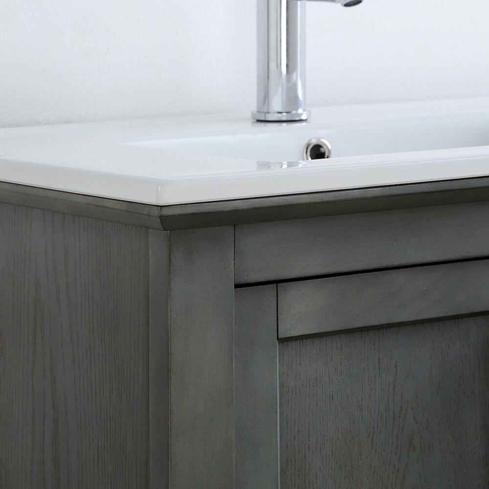 Manchester 30" Freestanding Single Sink Bathroom Vanity with Integrated Sink (Faucet Not Included)