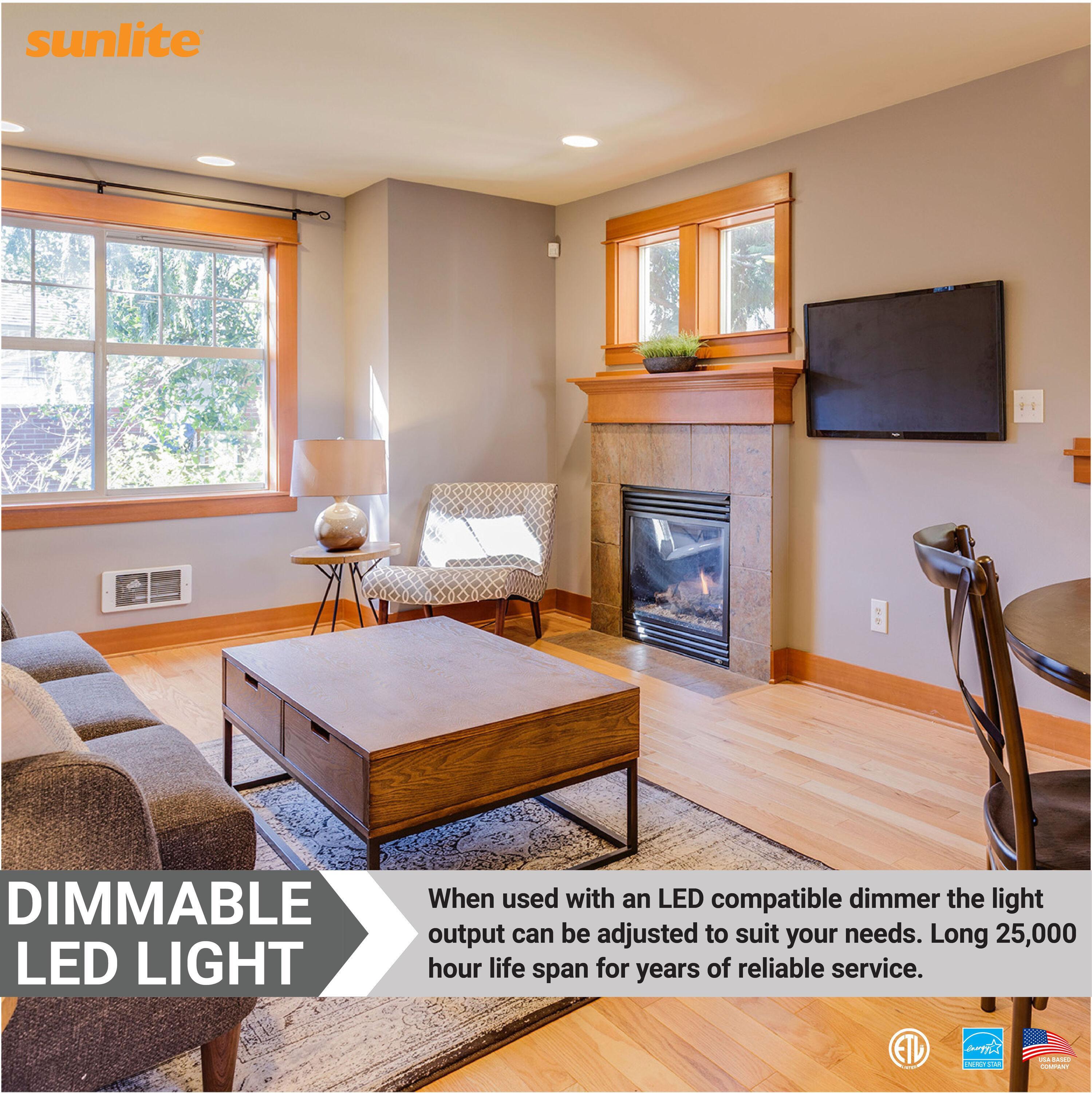 Sunlite LED PAR30 Short Neck Flood Light Bulb, 9 Watts, (75W Equivalent), 850 Lumens, Medium Screw (E26) Base, Dimmable, ETL Listed, 3000K Warm White, 6 Pack