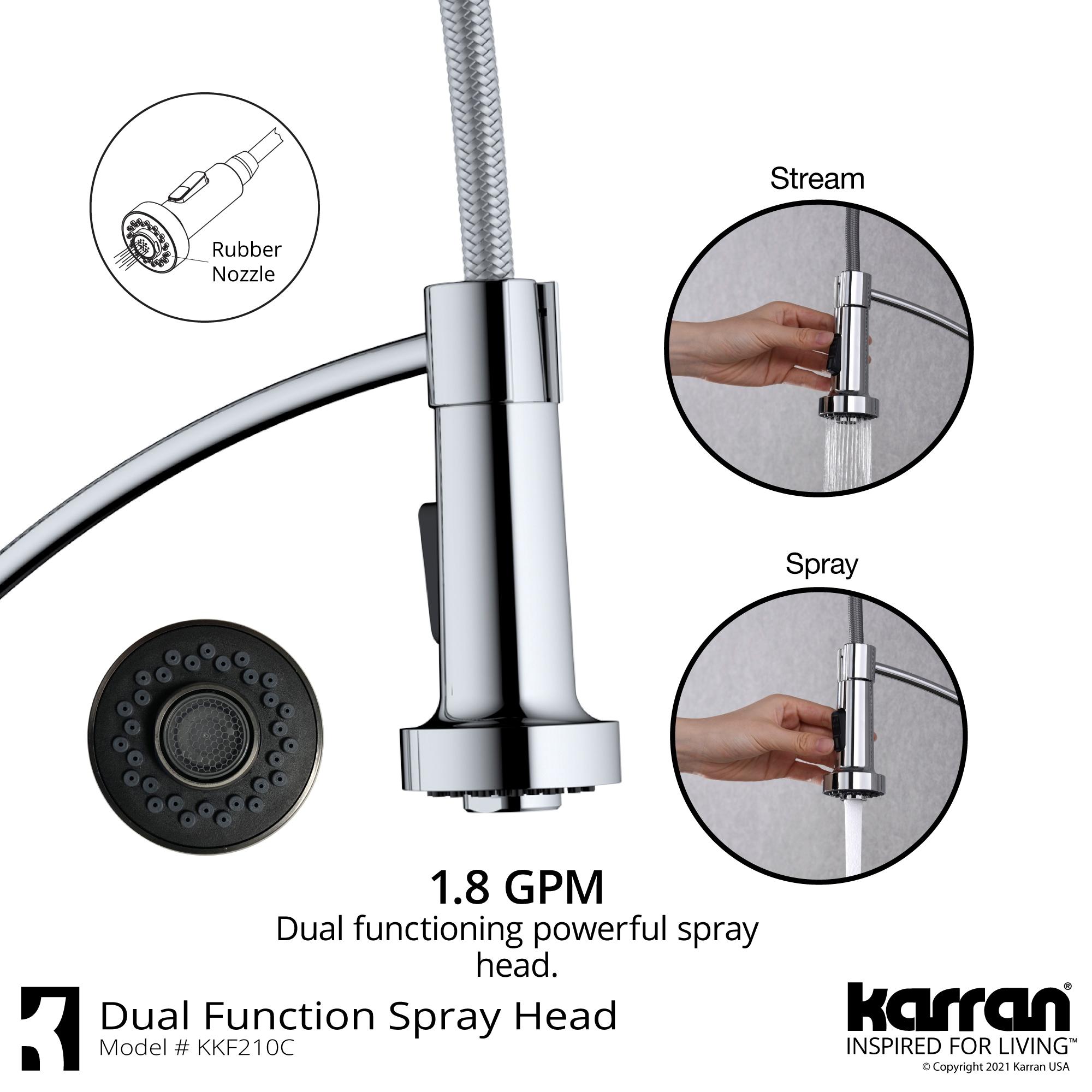 Karran Scottsdale Single-Handle Pull-Down Sprayer Kitchen Faucet