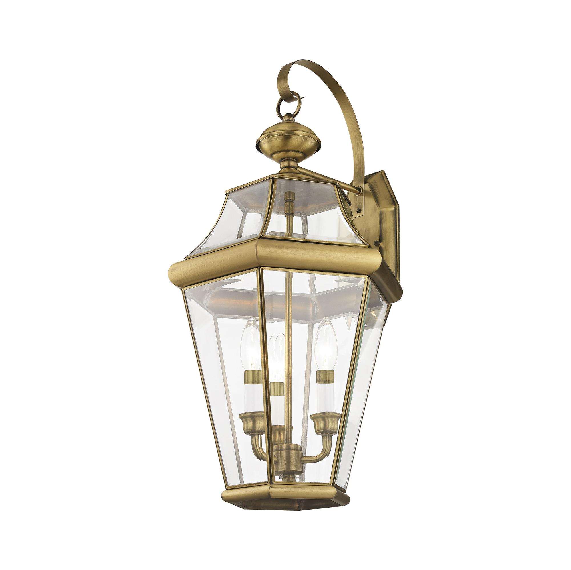 Livex Lighting Georgetown 3 - Light Wall Light in  Antique Brass