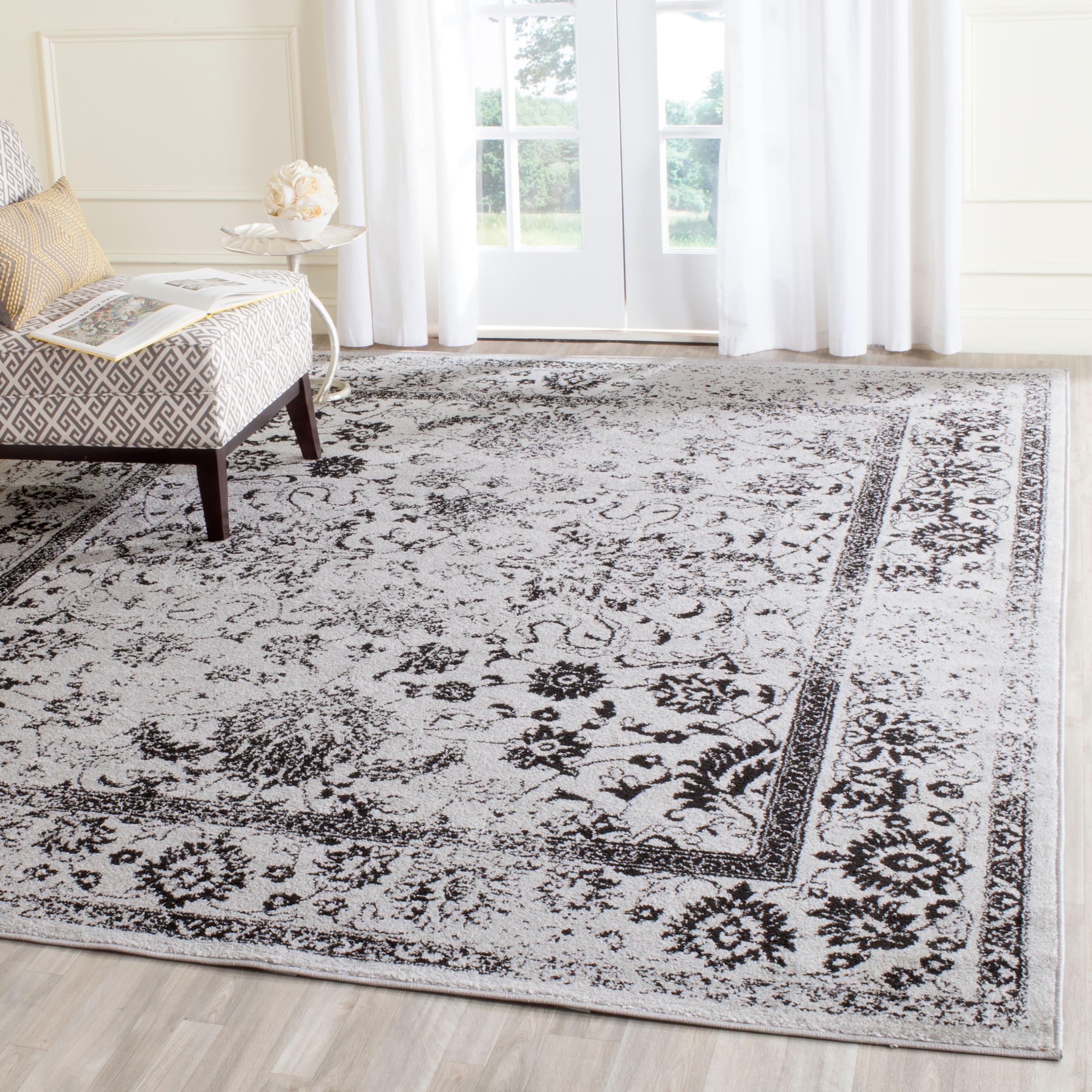 Adirondack ADR109 Machine Made Indoor Area Rug - Grey/Black - 8'x10' - Safavieh