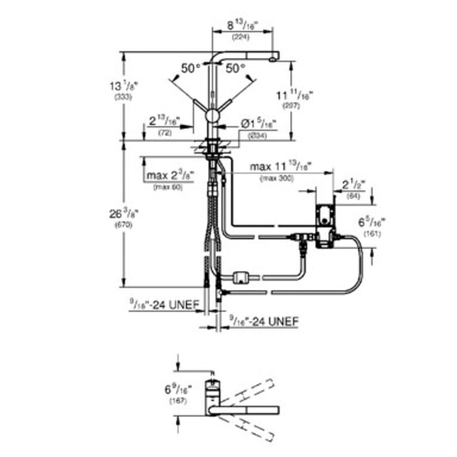 Minta® Pull Out Touch Single Handle Kitchen Faucet