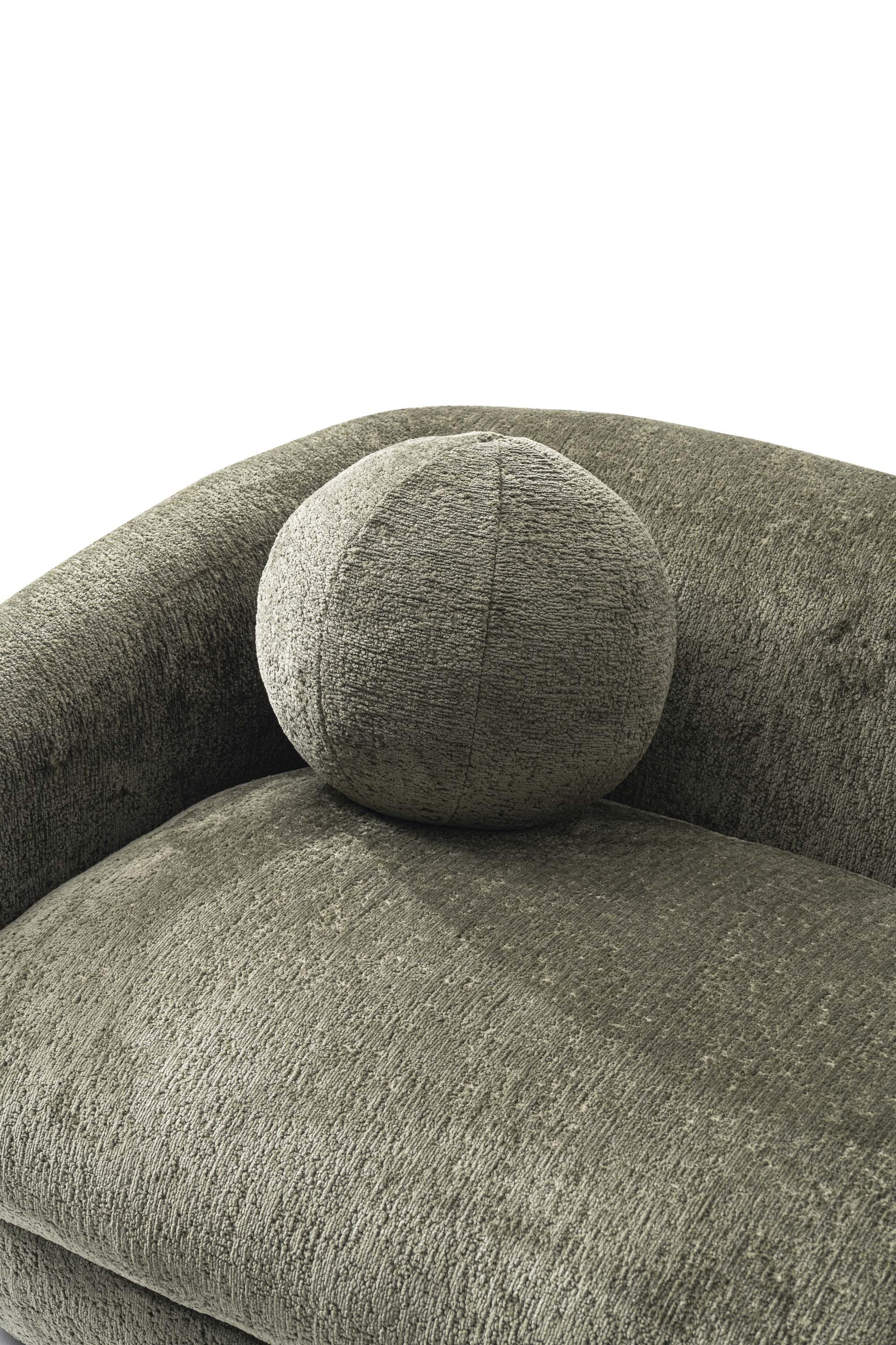 Manhattan Comfort 85.8" Tribeca Modern Chenille Upholstered Sofa Olive Green