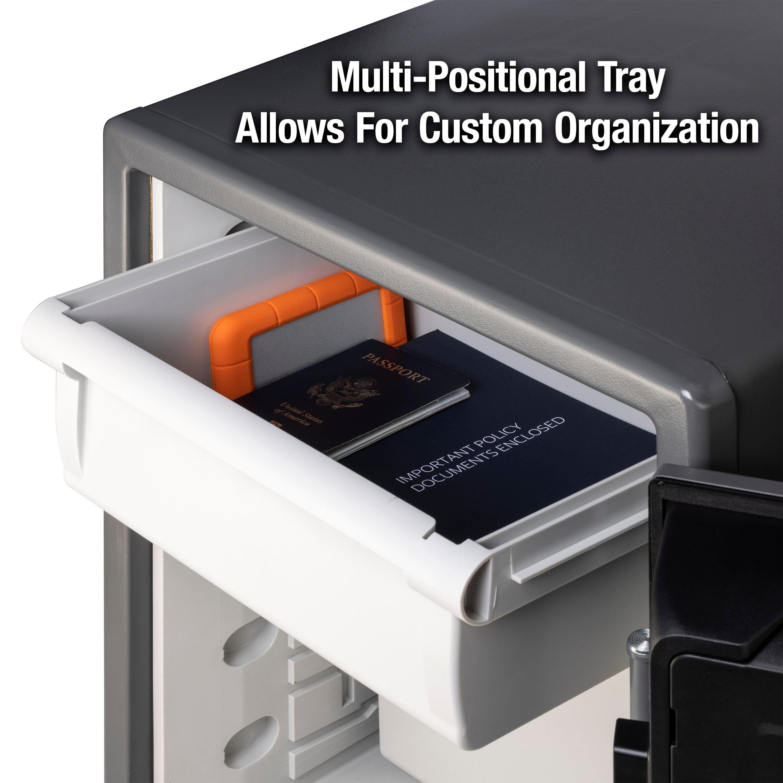 Sentry Safe Digital Fire/Water Safe - 2 ft³ - Digital, Programmable, Dual Key Lock - 4 Live-locking Bolt(s) - Fire Proof, Water Resistant, Pry Resistant - for Tablet, Cell Phone, External Hard...