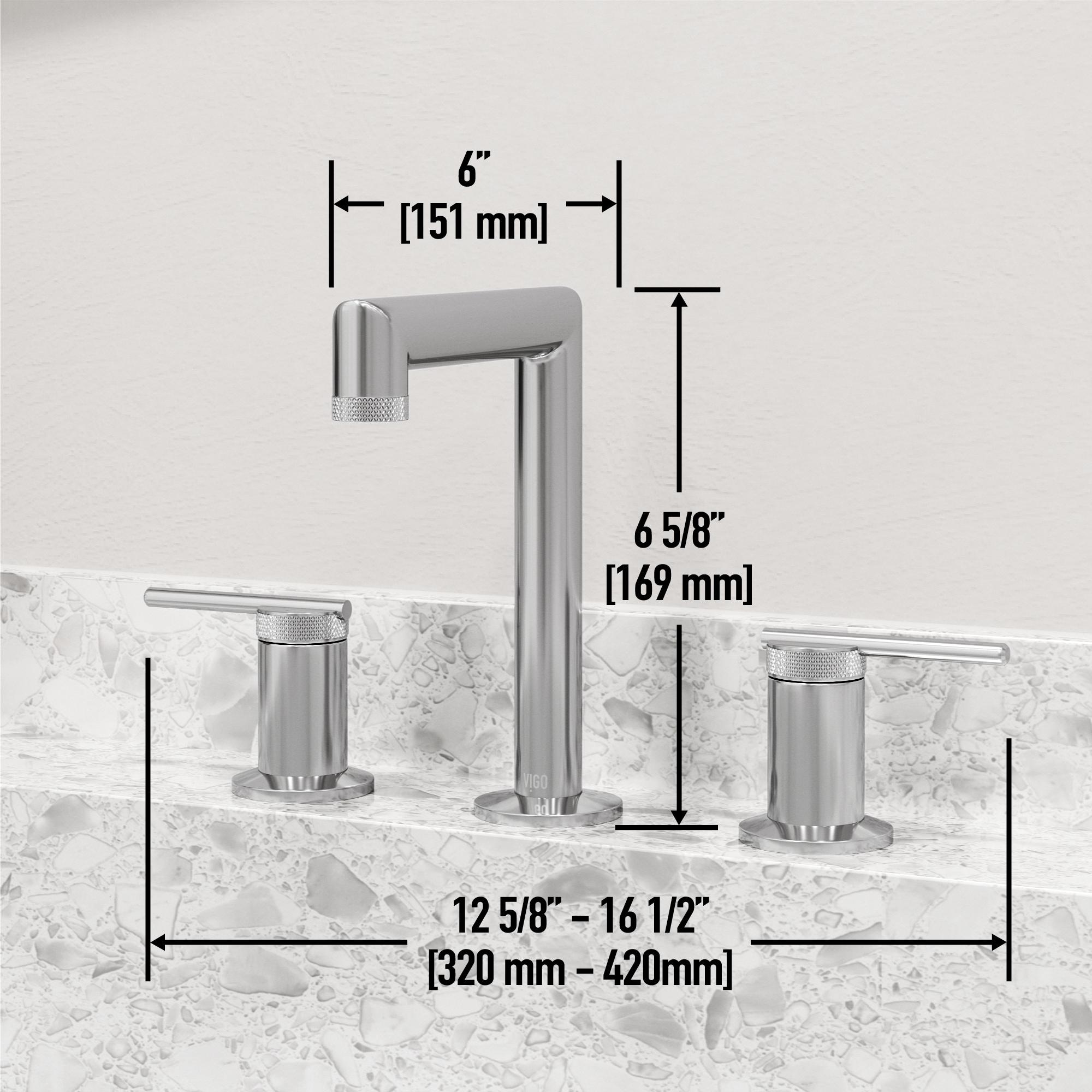 Sterling 7" H Two Handle Widespread Bathroom Faucet