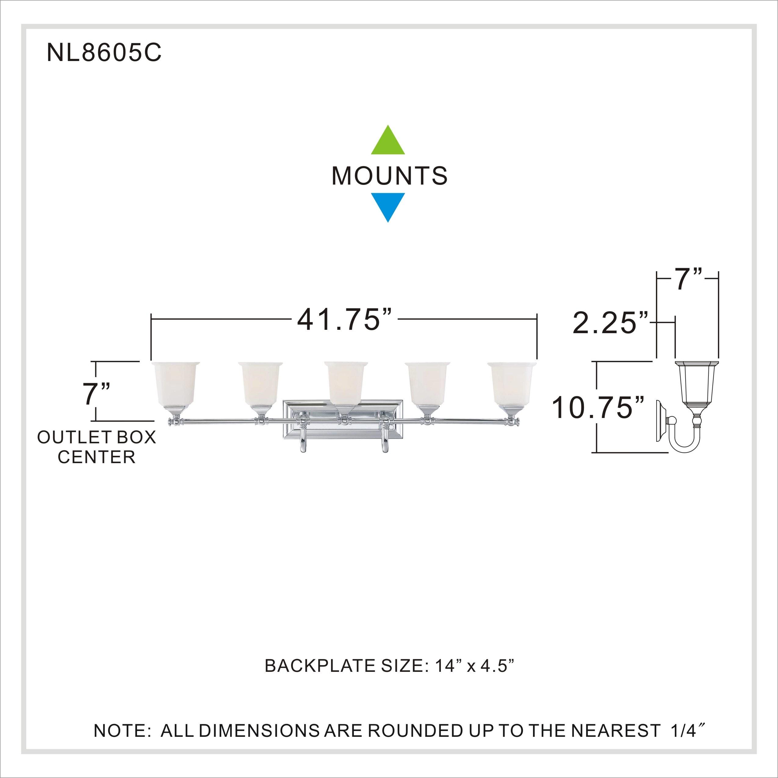 Three Posts™ Bima 5 - Light Dimmable Vanity Light