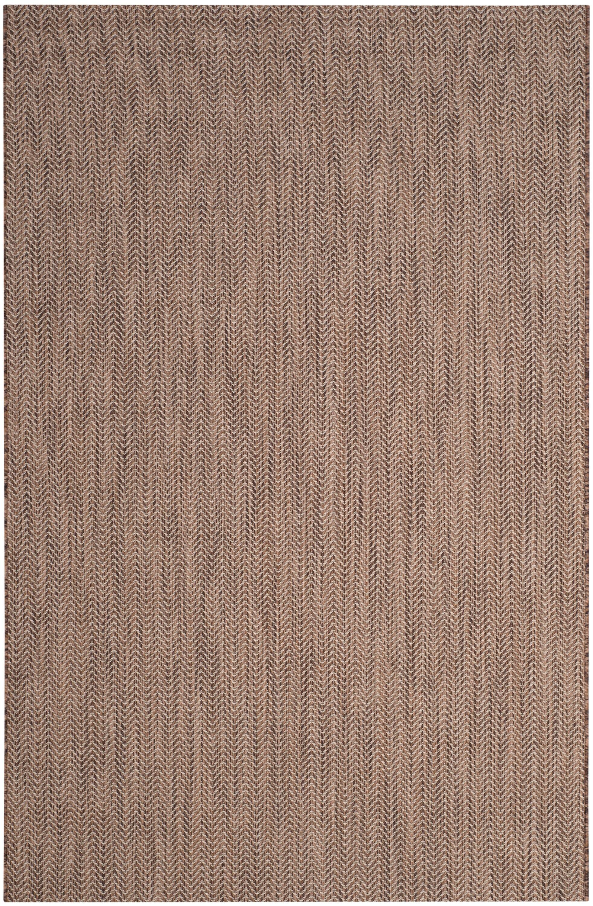 Courtyard CY8022 Power Loomed Indoor and Outdoor Area Rug - Brown/Beige - 9'x12' - Safavieh