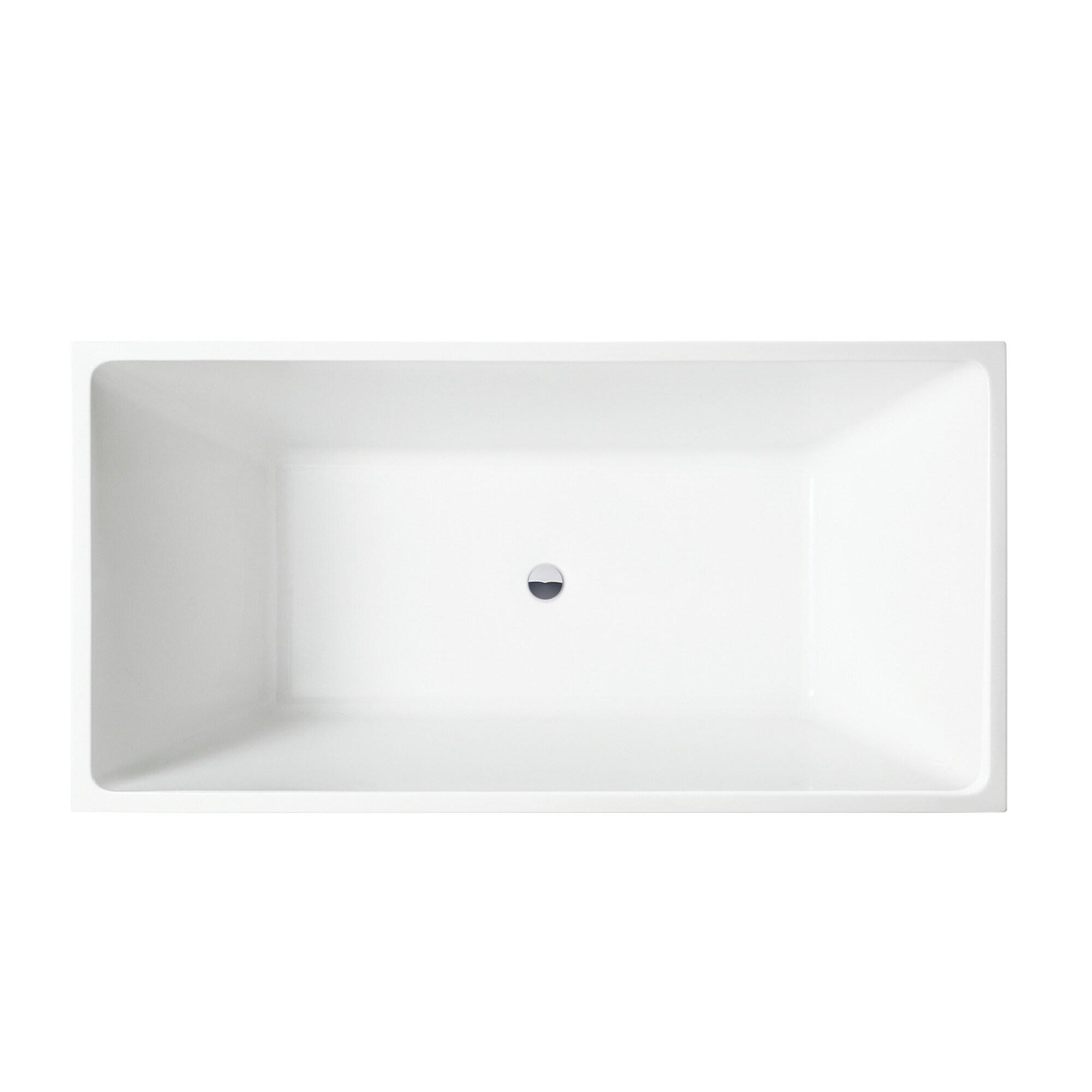 67'' x 32'' Freestanding Soaking Acrylic Bathtub