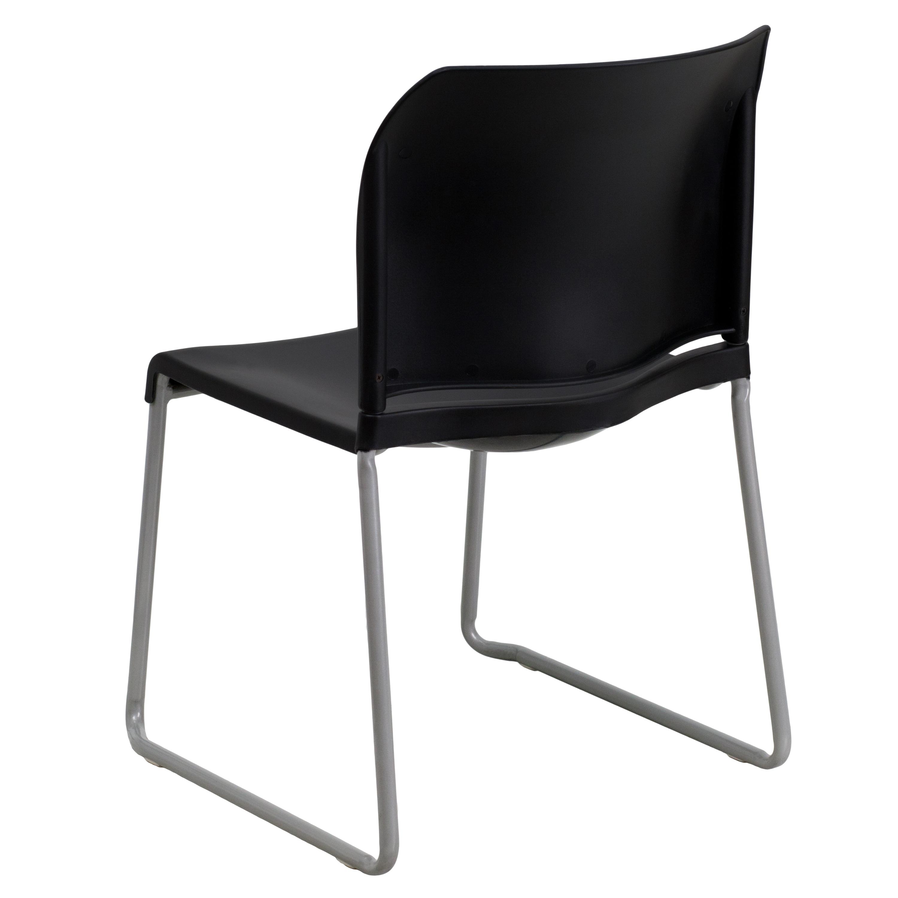 Flash Furniture Brielle Contoured Sled Base Stackable Waiting Room Chairs (Set of 5)