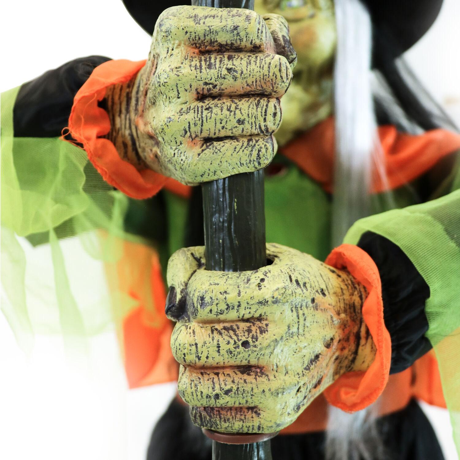 Haunted Hill Farm Haunted Hill Farm Motion-Activated Wicked Cauldron Witches, Plug-In Talking Halloween Animatronic