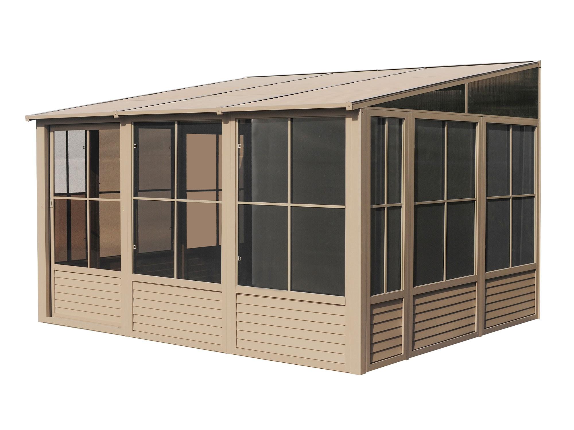 Gazebo Penguin Florence Wall-Mounted Solarium with Metal Roof