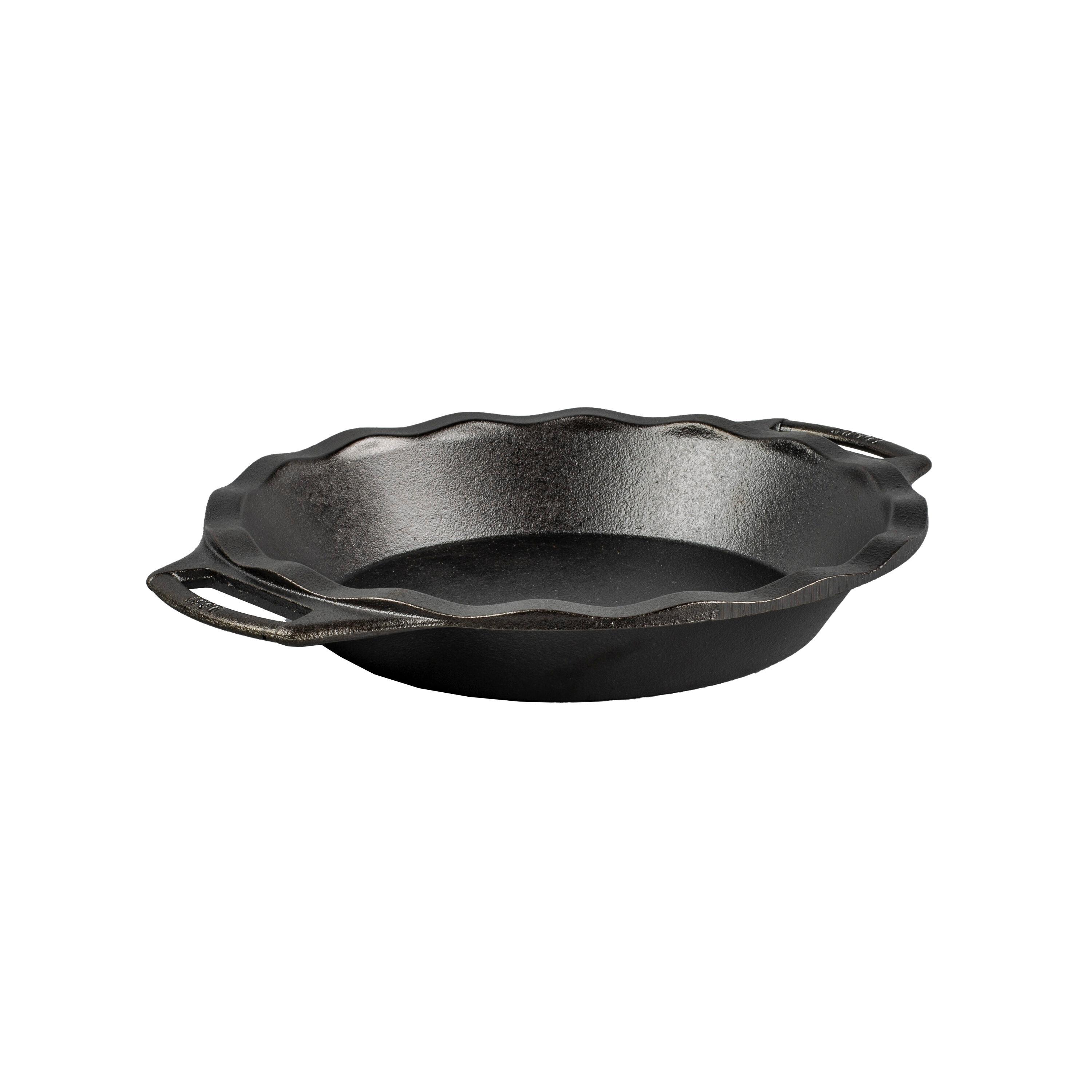 Lodge 9" Seasoned Cast Iron Pie Pan with Dual Handles