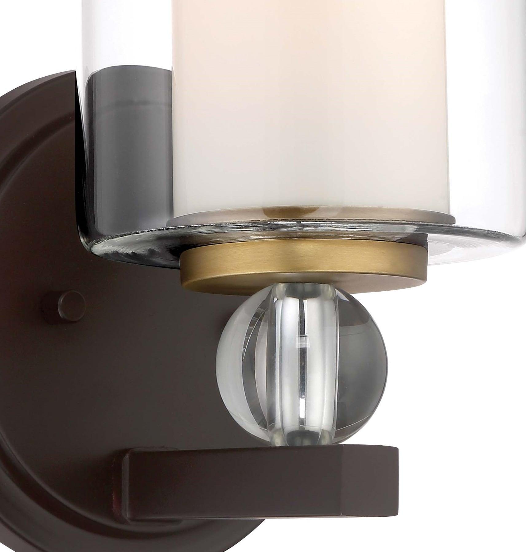 Minka Lavery Industrial Wall Light Sconce Bronze Hardwired 6 1/4" Fixture Clear Glass Shade for Bathroom Vanity Living Room