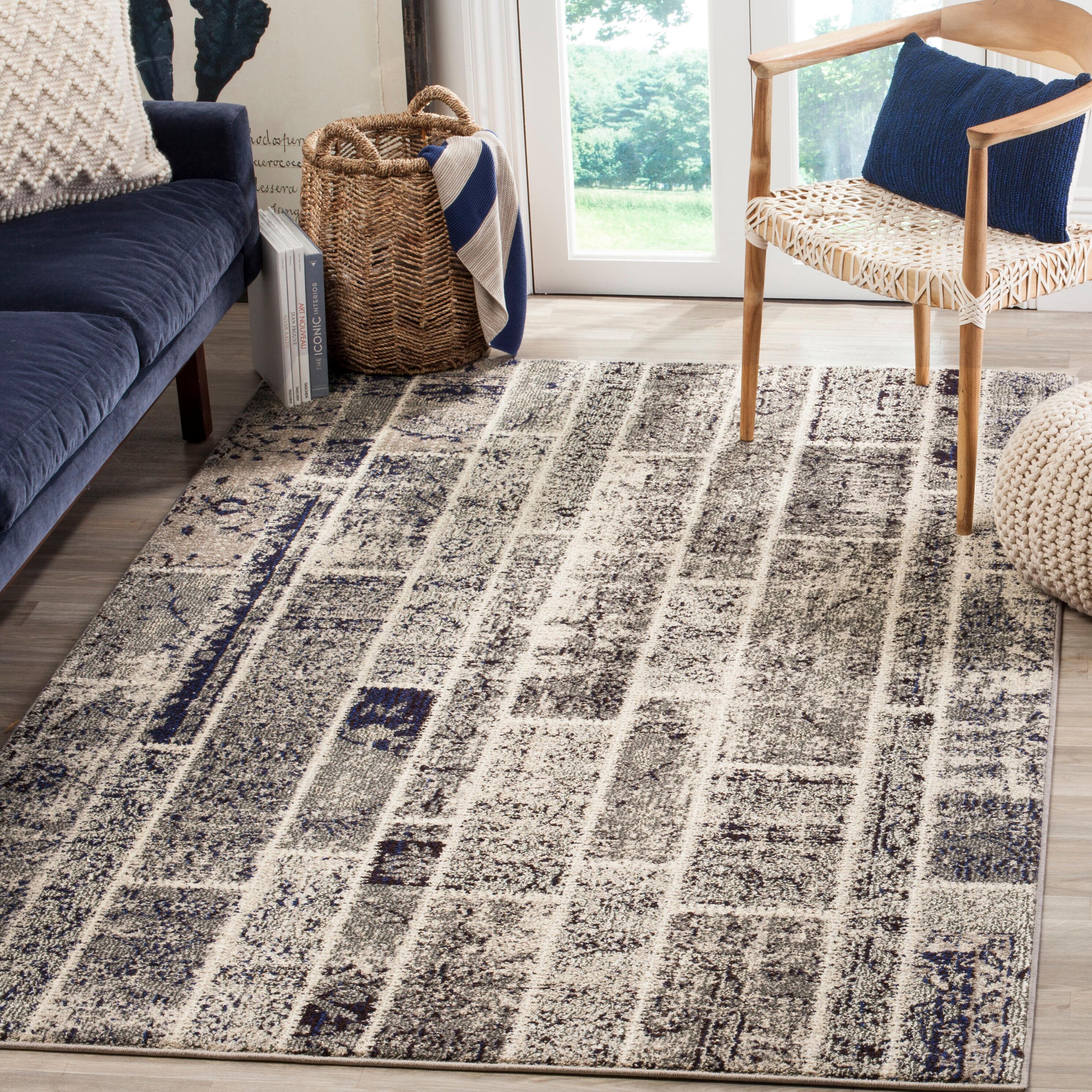 Monaco MNC216 Power Loomed Indoor Area Rug - Grey/Multi - 8'x11' - Safavieh