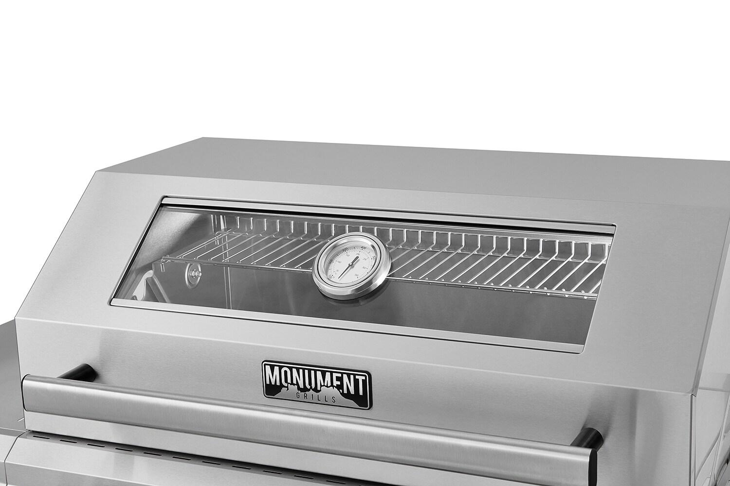 Monument Grills Mesa 405K with smoker box4-Burner Liquid Propane 52000 BTU Gas Grill Stainless With Side Burner