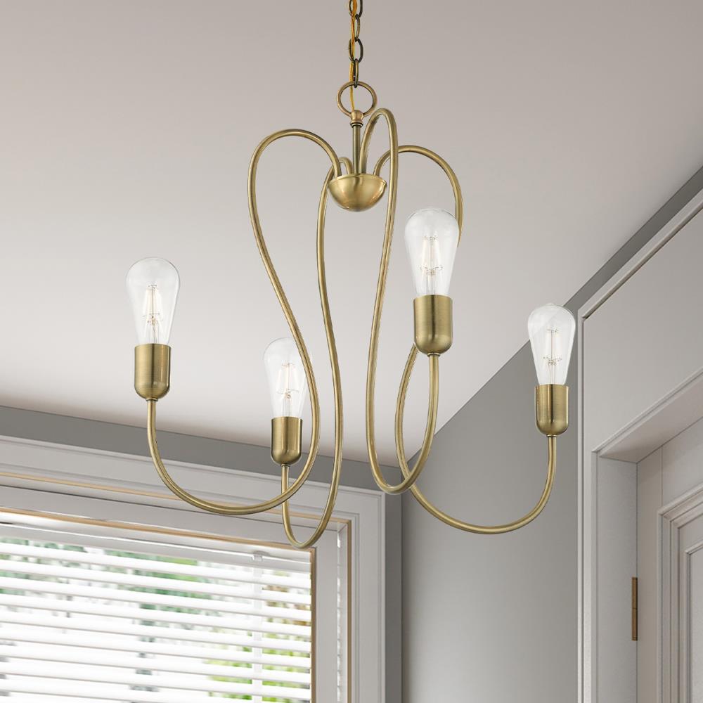 Livex Lighting - Lucerne - 4 Light Chandelier in New Traditional Style - 20