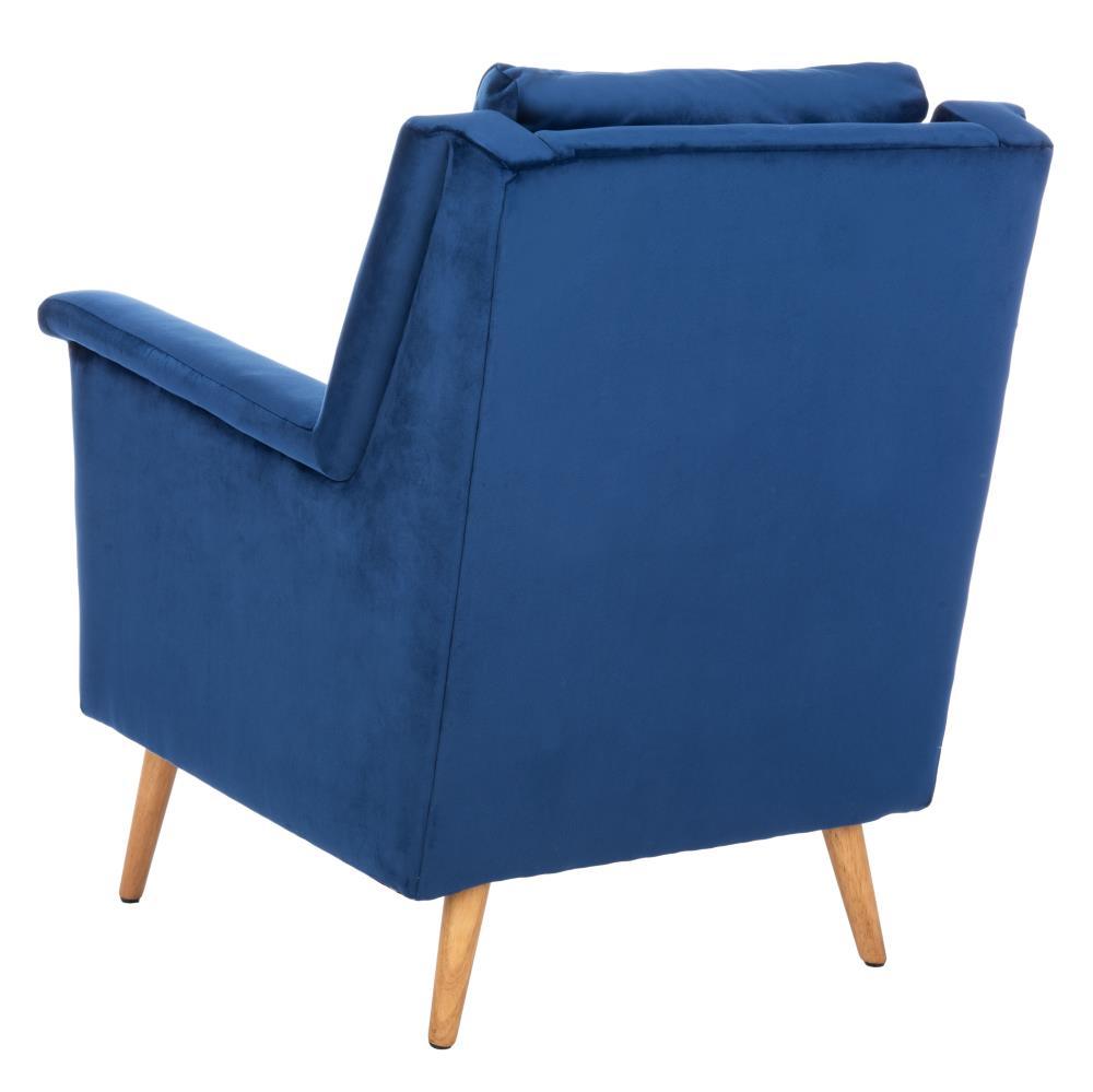 Astrid Mid-Century Arm Chair - Navy/Natural - Safavieh