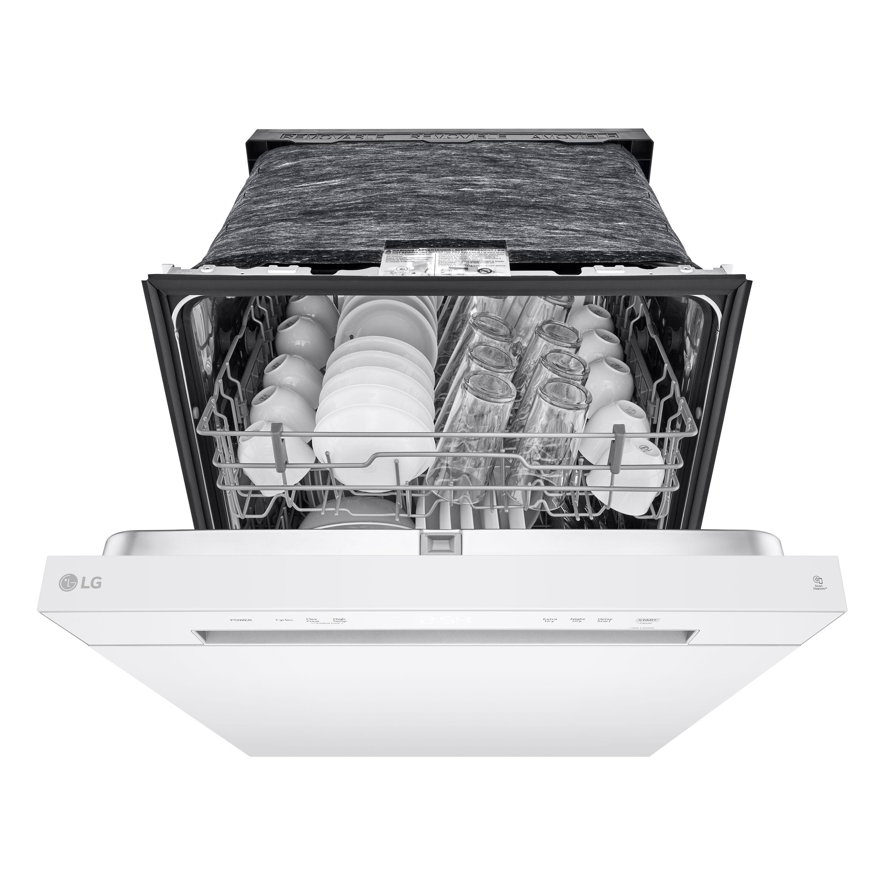 Front Control Dishwasher with LoDecibel Operation and Dynamic Dry