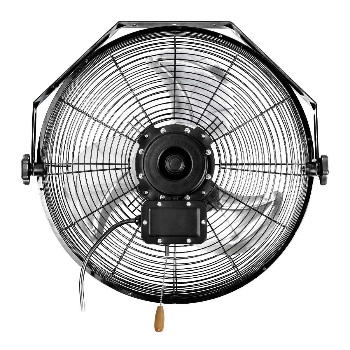 MaxxAir 18 in. 3-Speed Tilting Wall Mount Fan with Hanging Bar