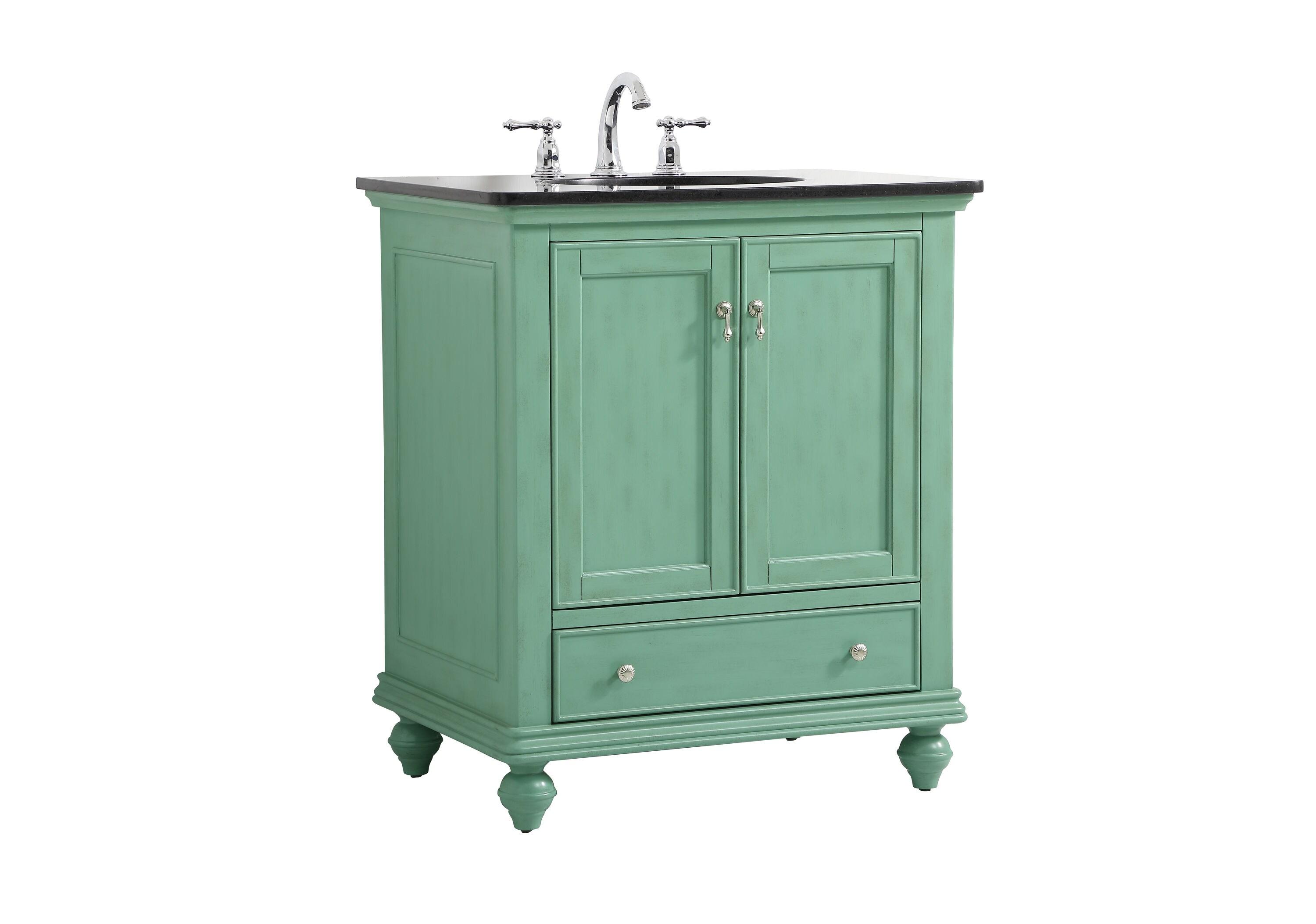 Elegant Kitchen and Bath 30 Inch Single Bathroom Vanity In Vintage Mint