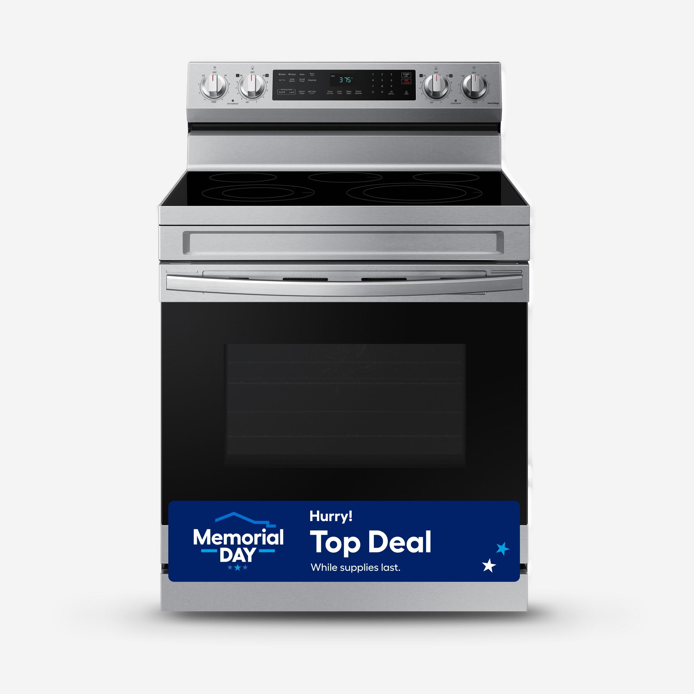6.3 cu. ft. Smart Freestanding Electric Range with No-Preheat Air Fry & Convection