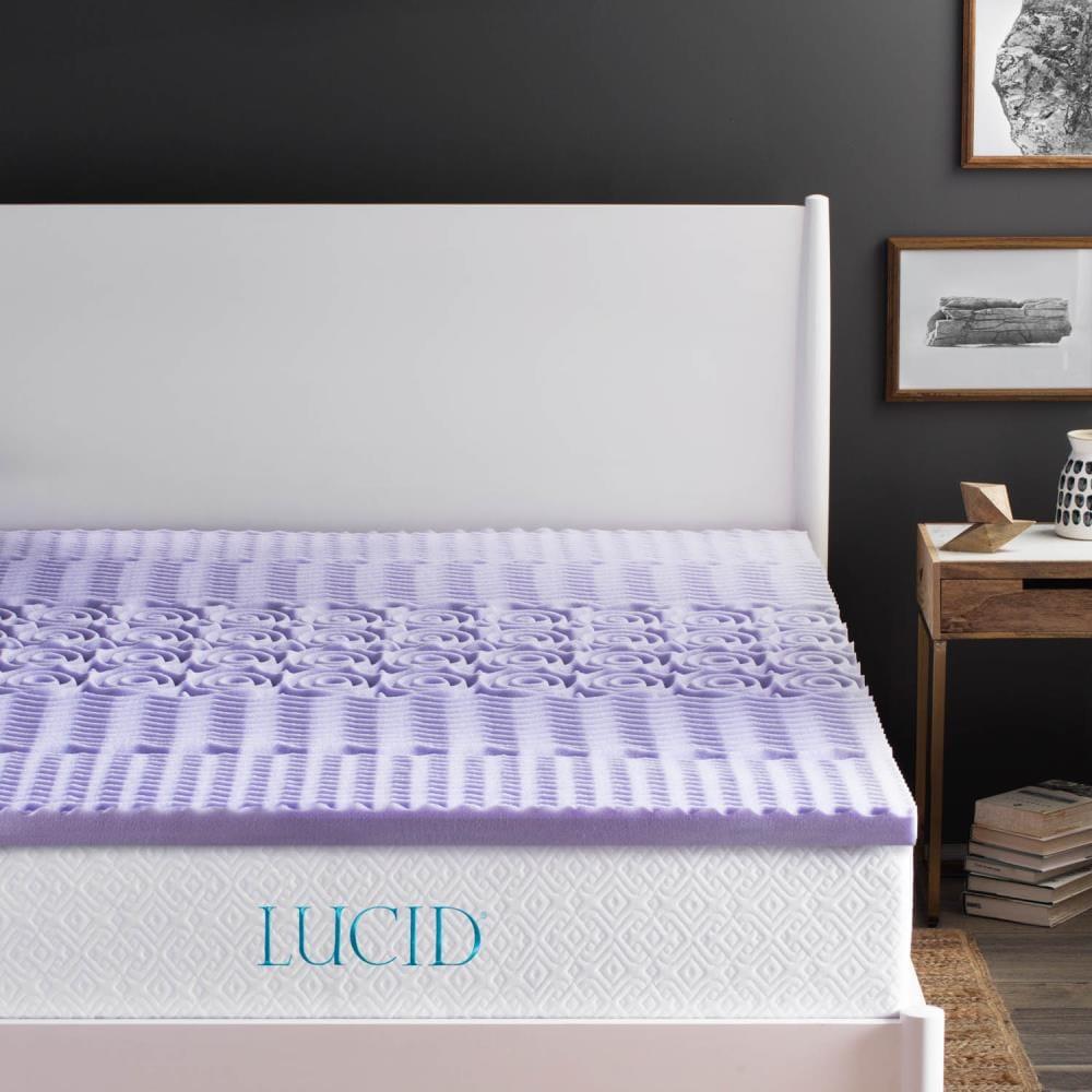 2" Zoned Lavender Memory Foam Mattress Topper