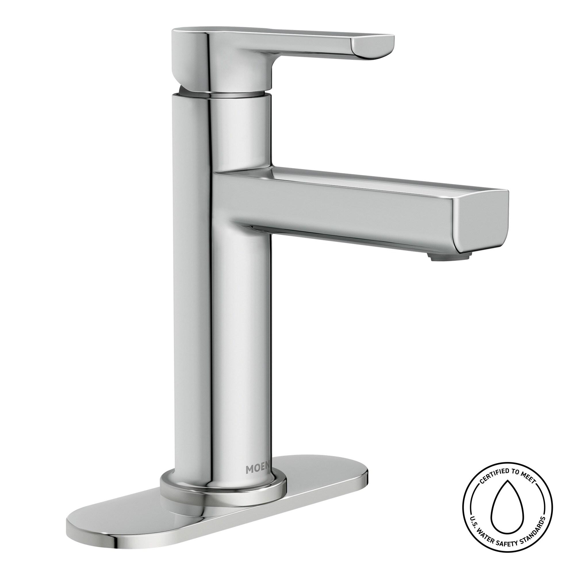 Moen Rinza 1-Handle Lever Centerset Bathroom Faucet, Chrome 84627