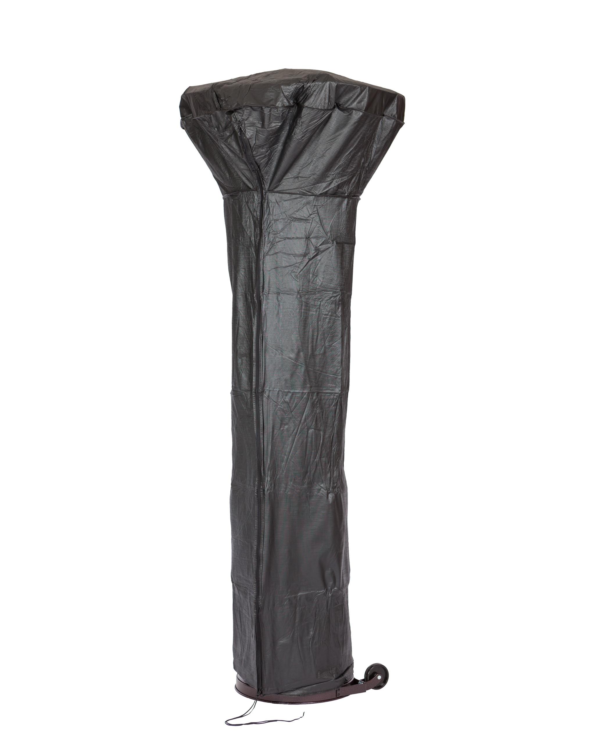 Heavy Duty Black Vinyl Full-Length Patio Heater Cover