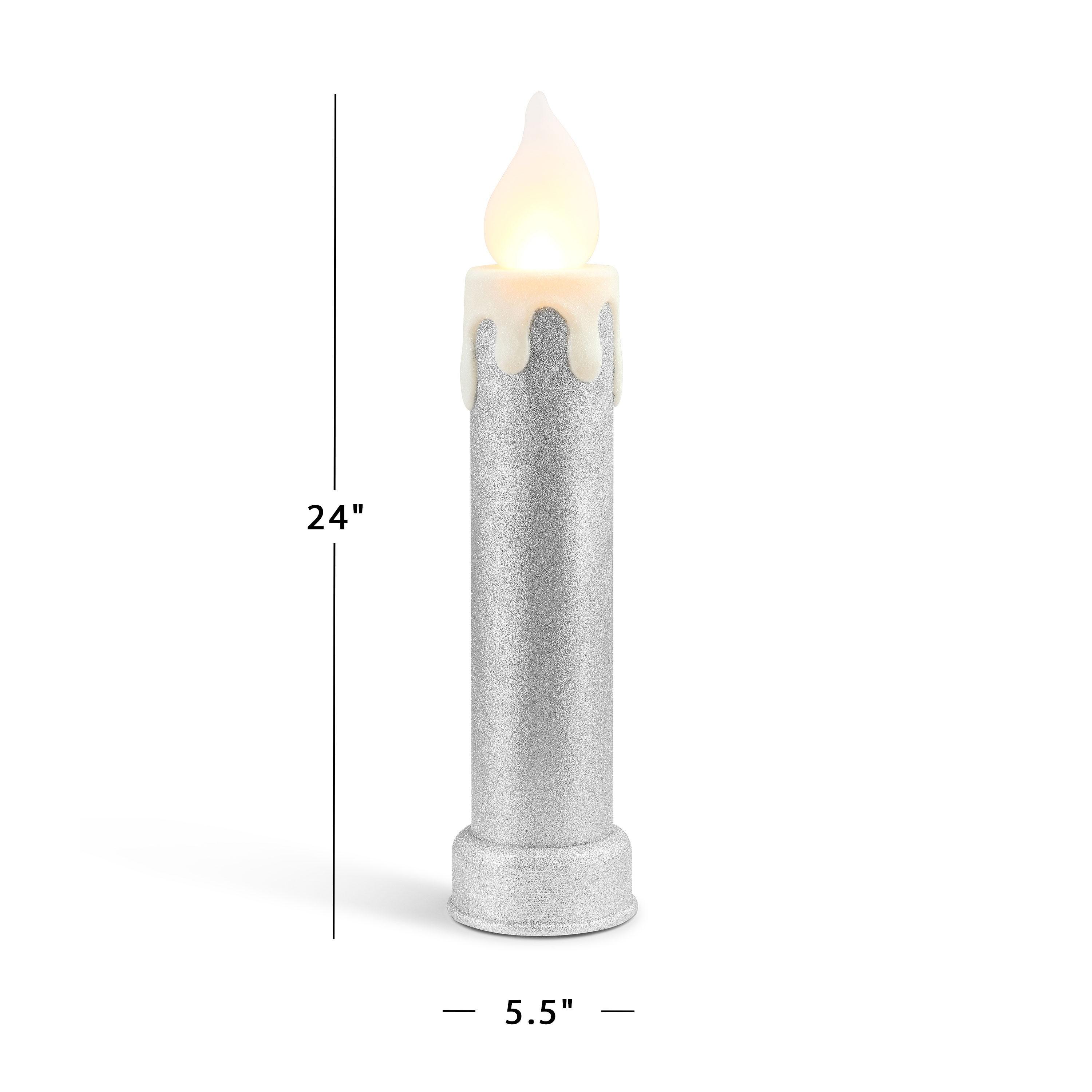 Mr. Christmas Outdoor 24" Blow Mold Candles (Set of 2)