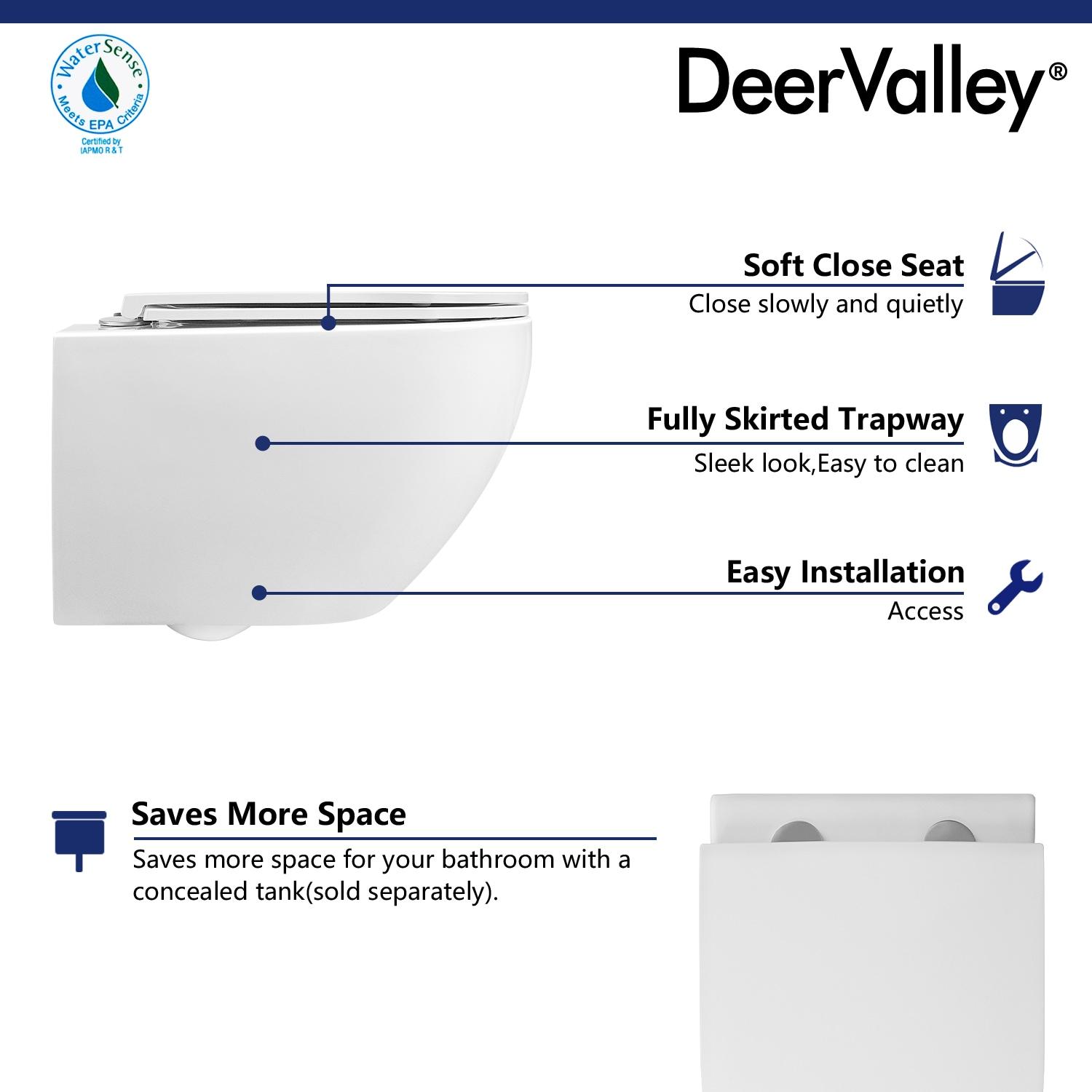 Liberty 1.6 GPF Elongated Wall Hung Toilets (Seat Included)