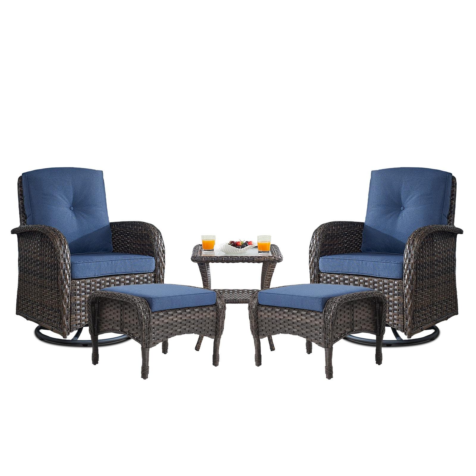 POCASSY Wicker Outdoor Glider