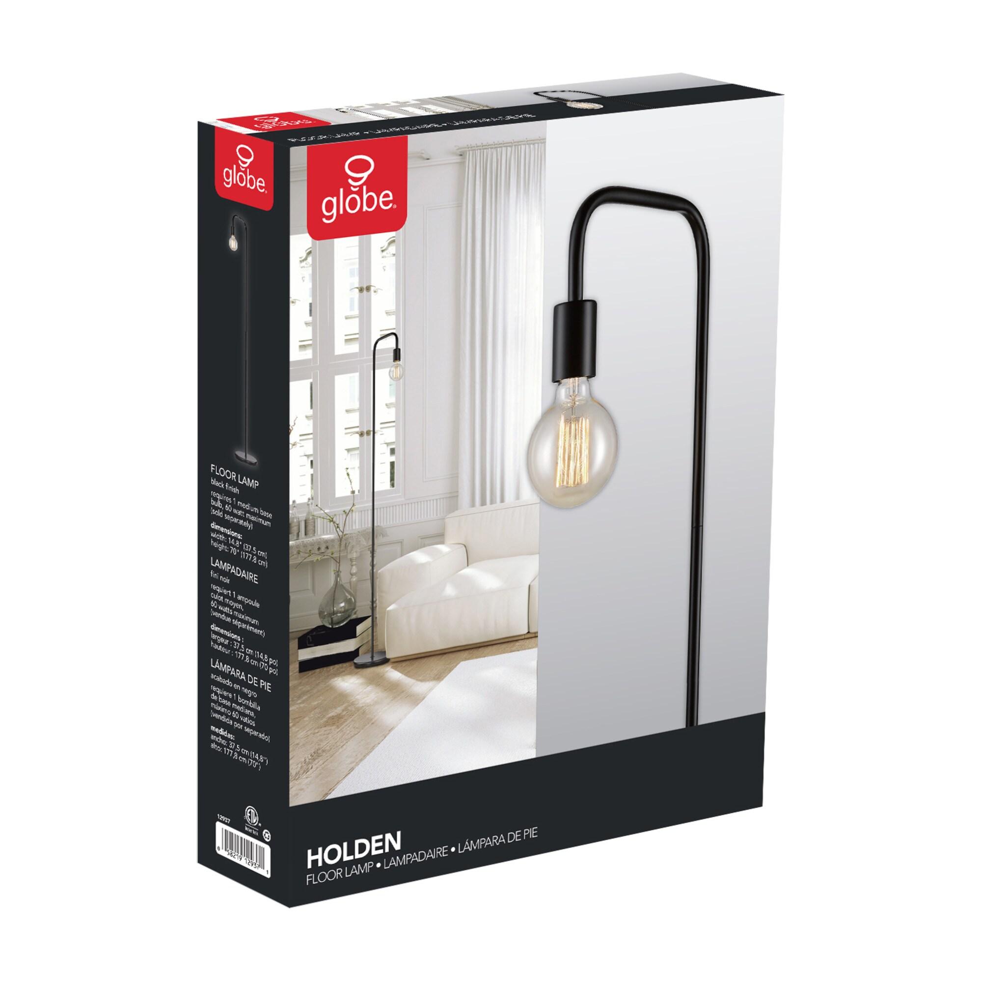 Globe Electric Holden 70" Black Floor Lamp